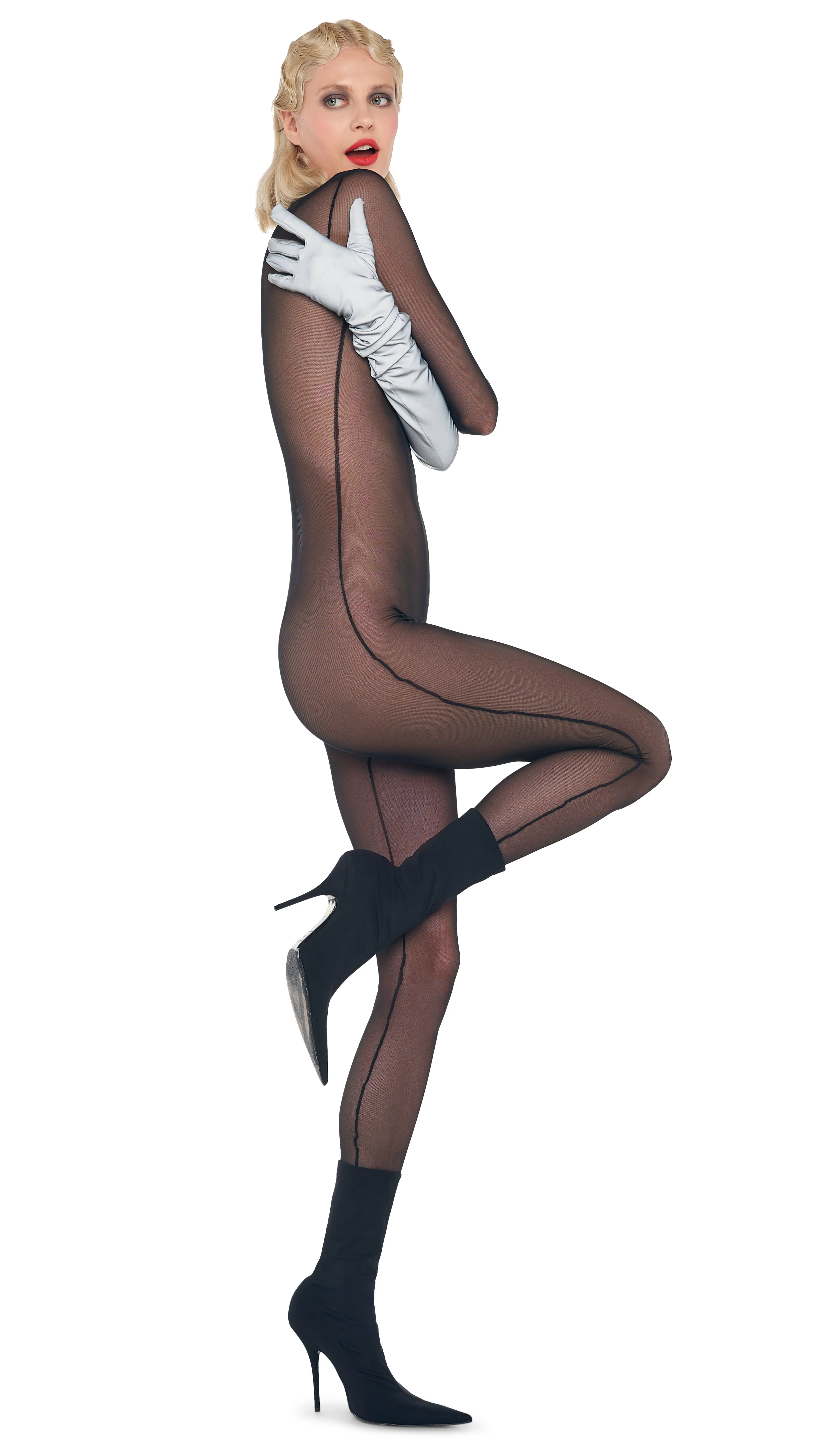 LONG SLEEVE TURTLE CATSUIT sold by Norma Kamali product image thumbnail 5