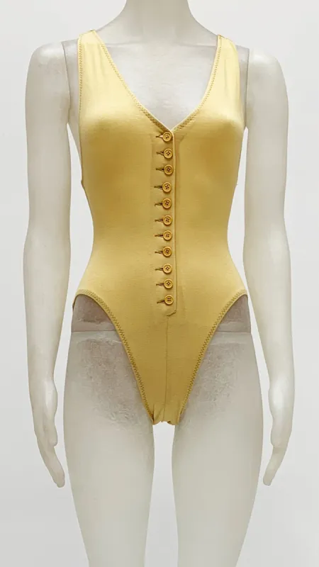 BUTTON FRONT BODYSUIT sold by Norma Kamali