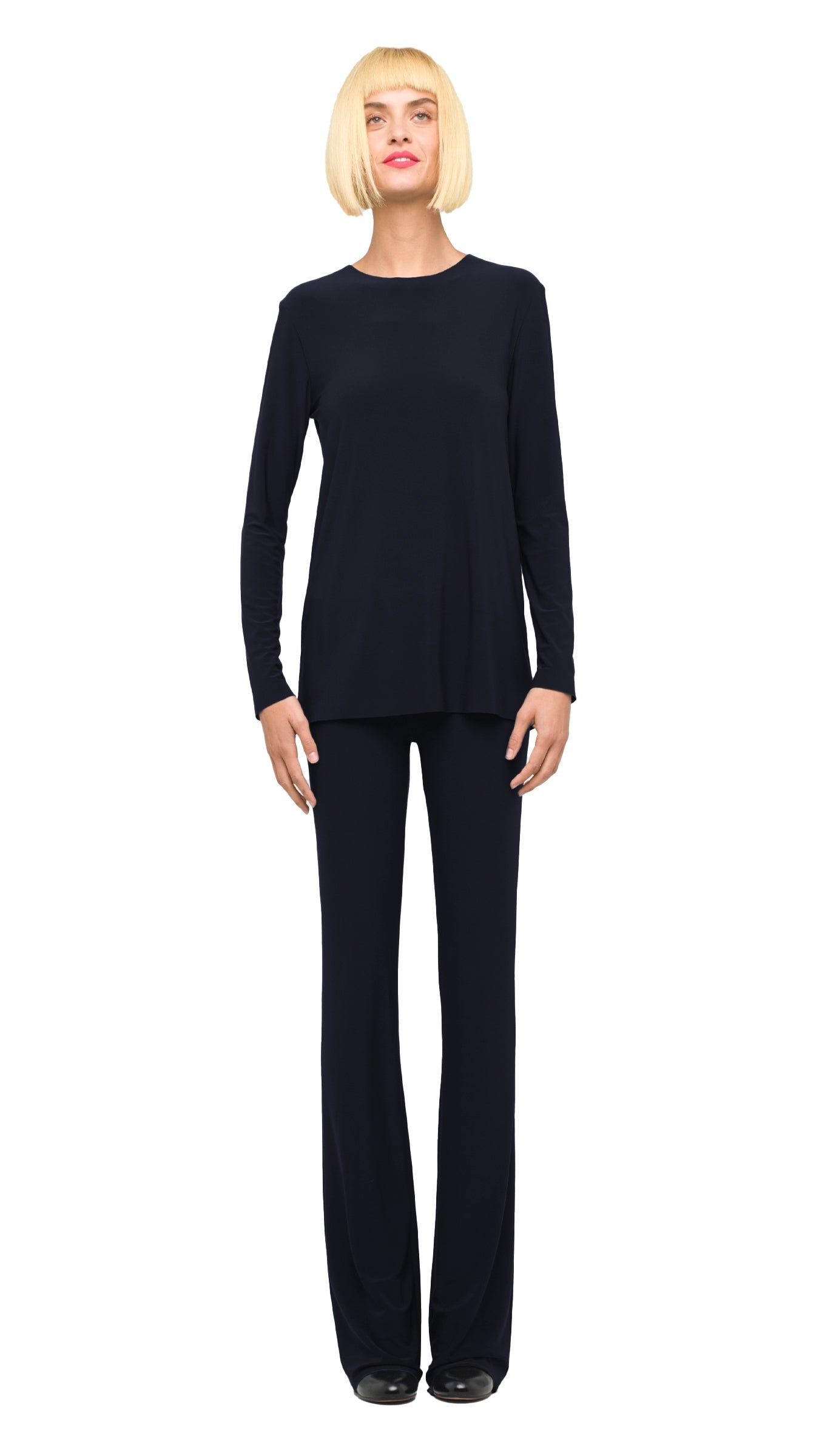 LONG SLEEVE CREW TOP sold by Norma Kamali