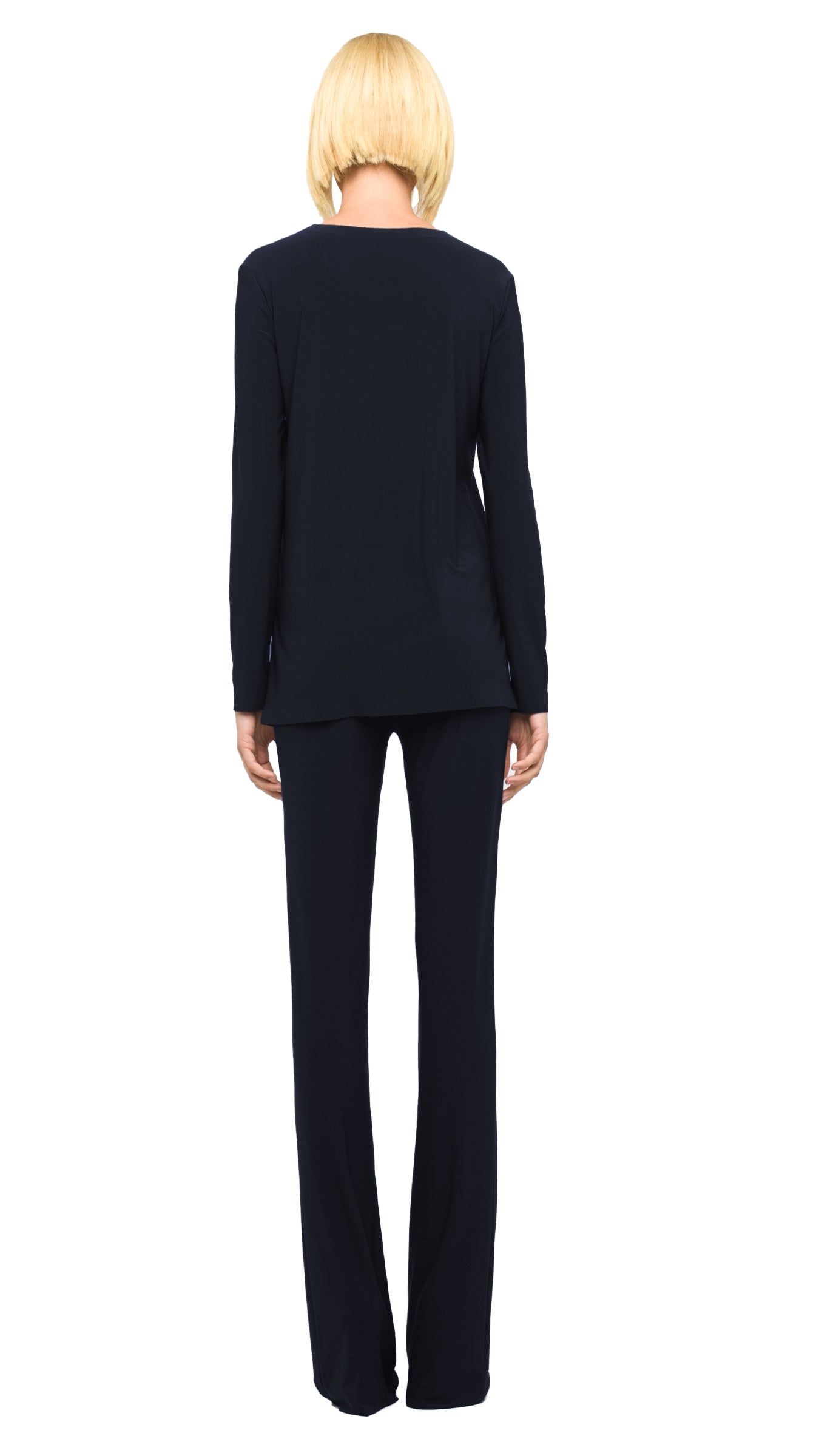 LONG SLEEVE CREW TOP sold by Norma Kamali product image thumbnail 3