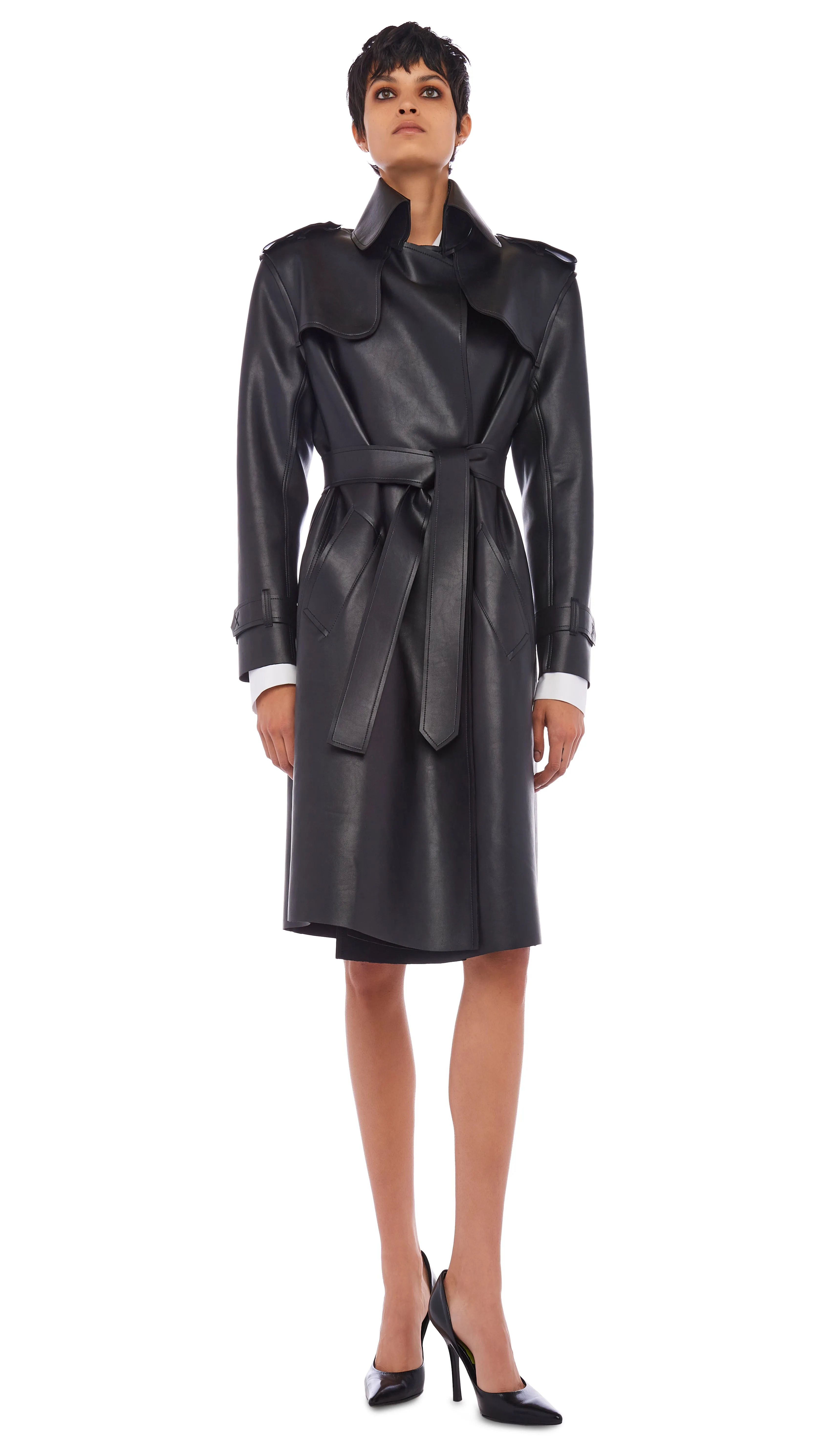 DOUBLE BREASTED TRENCH sold by Norma Kamali