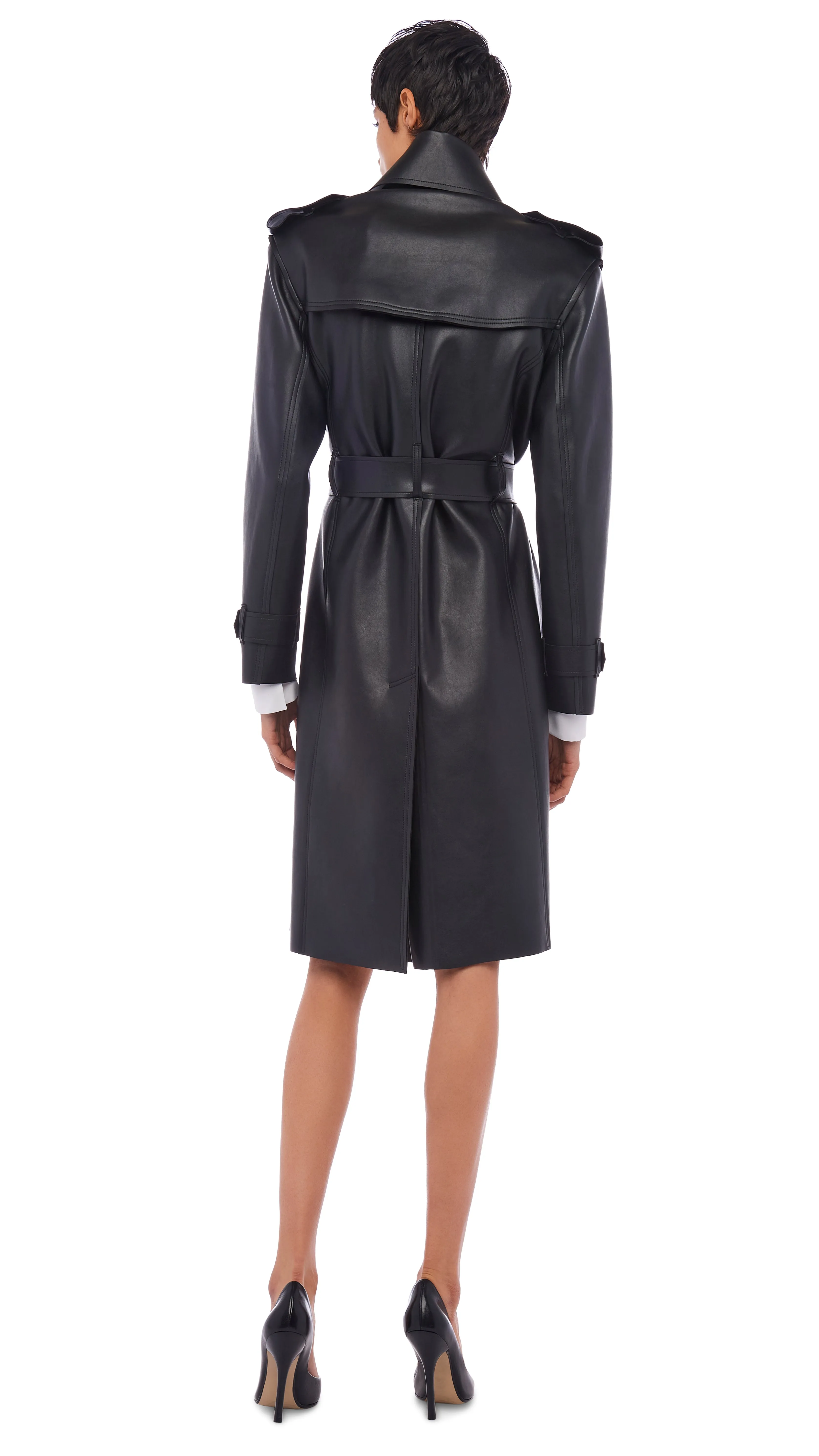 DOUBLE BREASTED TRENCH sold by Norma Kamali product image thumbnail 3