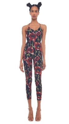 LOW BACK FARA SLIP CATSUIT sold by Norma Kamali