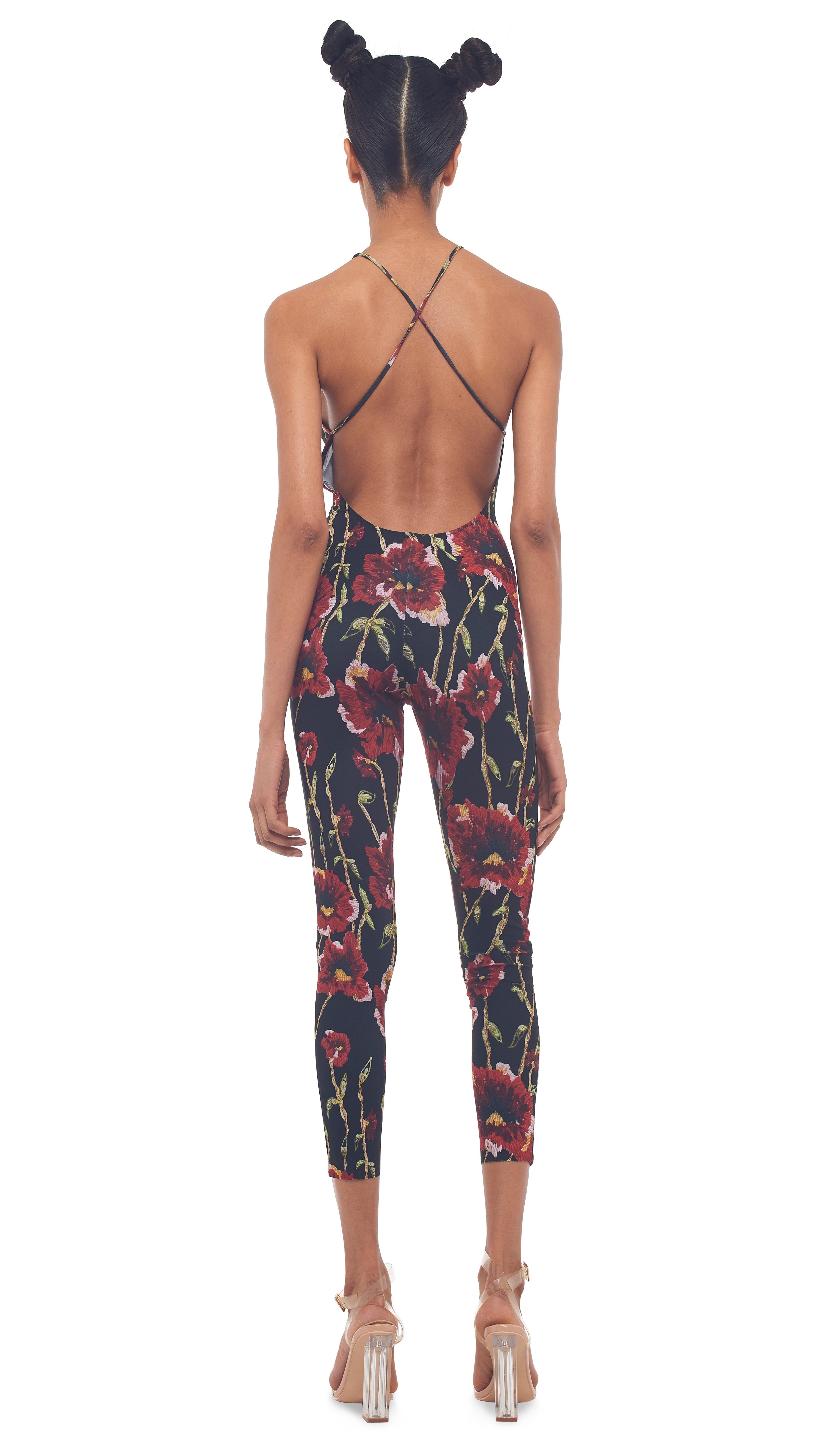 LOW BACK FARA SLIP CATSUIT sold by Norma Kamali product image thumbnail 3