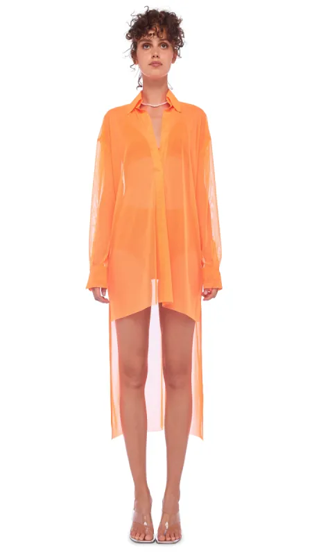 HI LOW OVERSIZED BF NK SHIRT sold by Norma Kamali