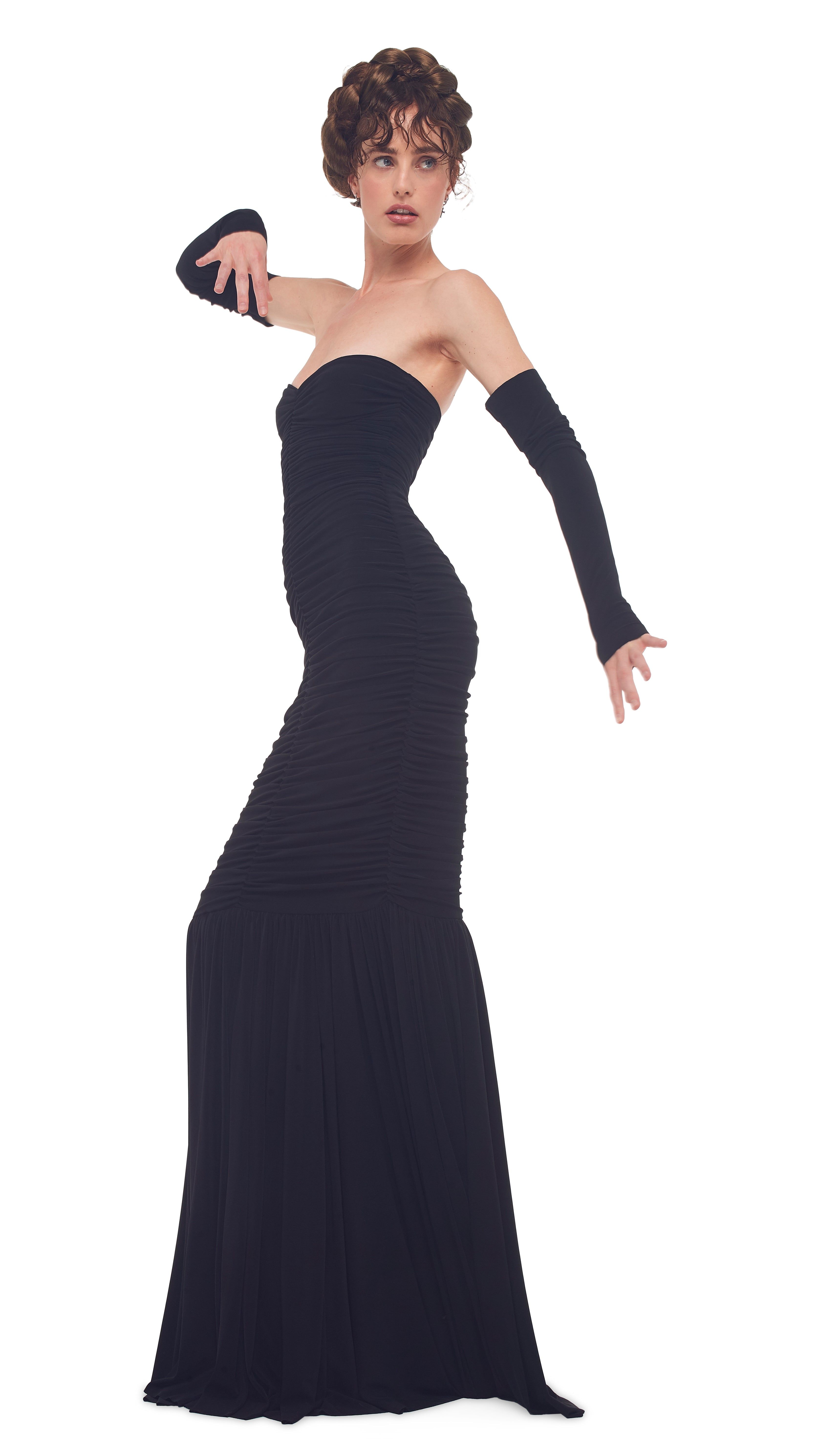 SLINKY FISHTAIL GOWN sold by Norma Kamali product image thumbnail 5