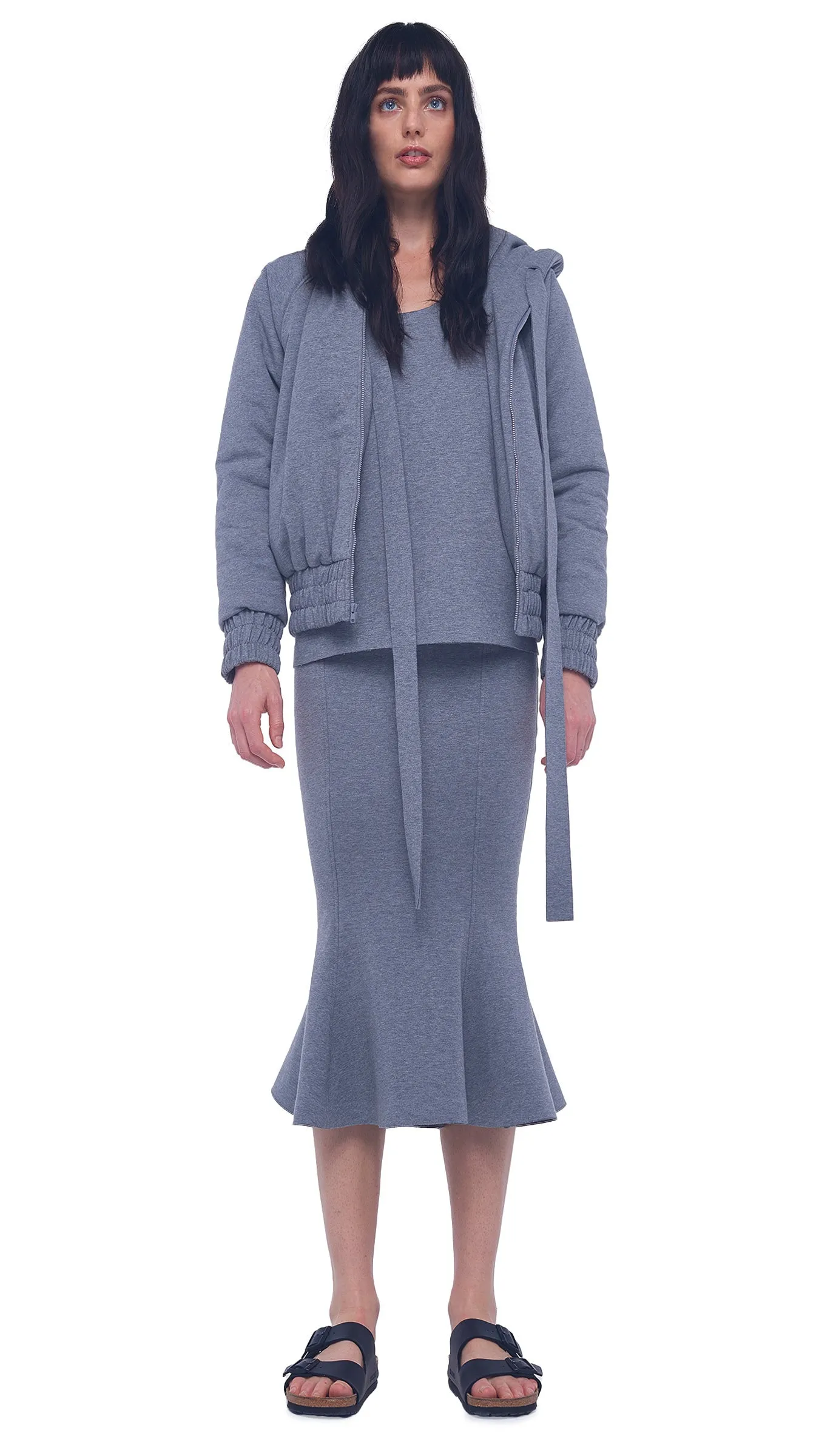 HOODED BOMBER JACKET sold by Norma Kamali