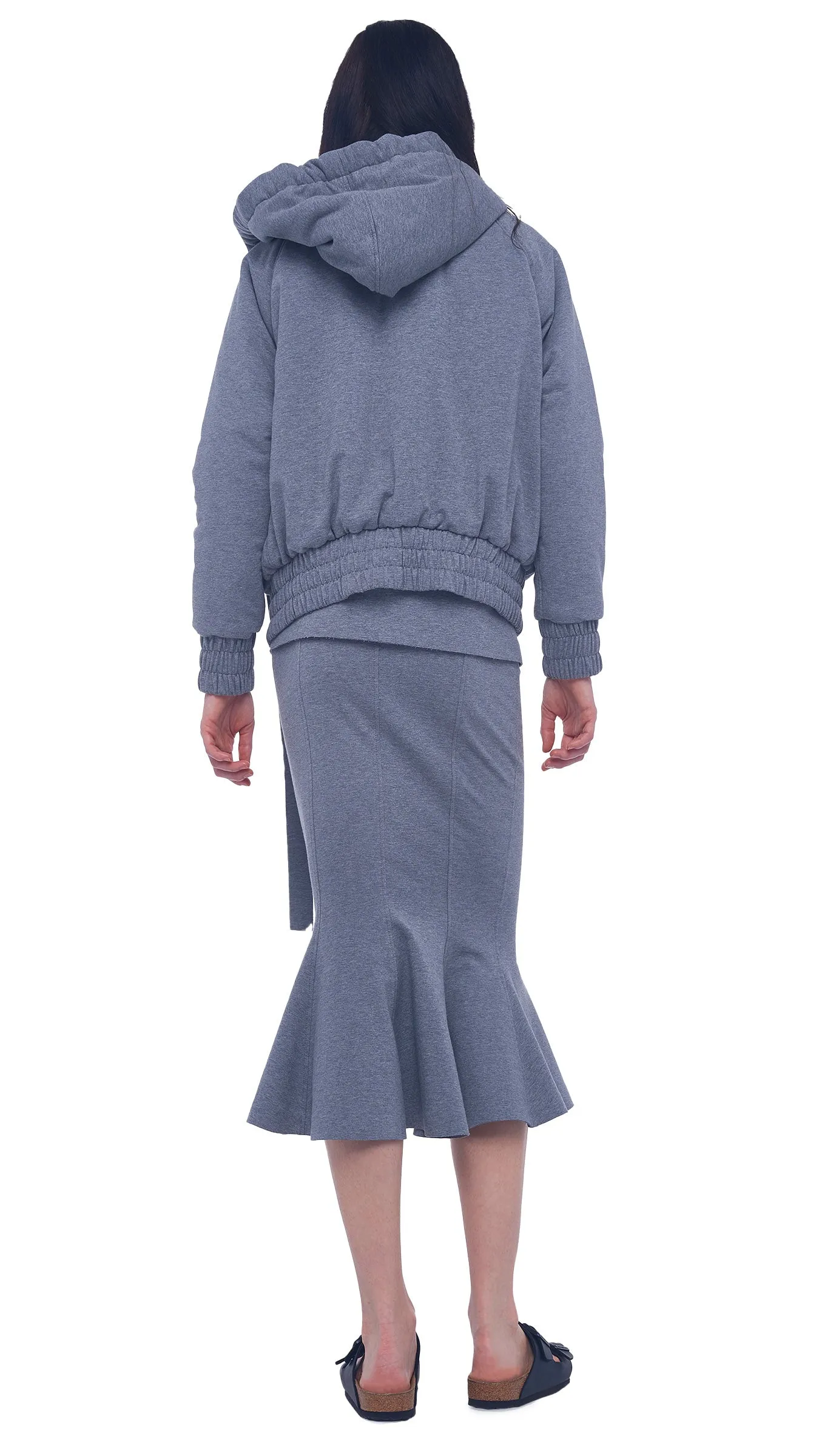 HOODED BOMBER JACKET sold by Norma Kamali product image thumbnail 3