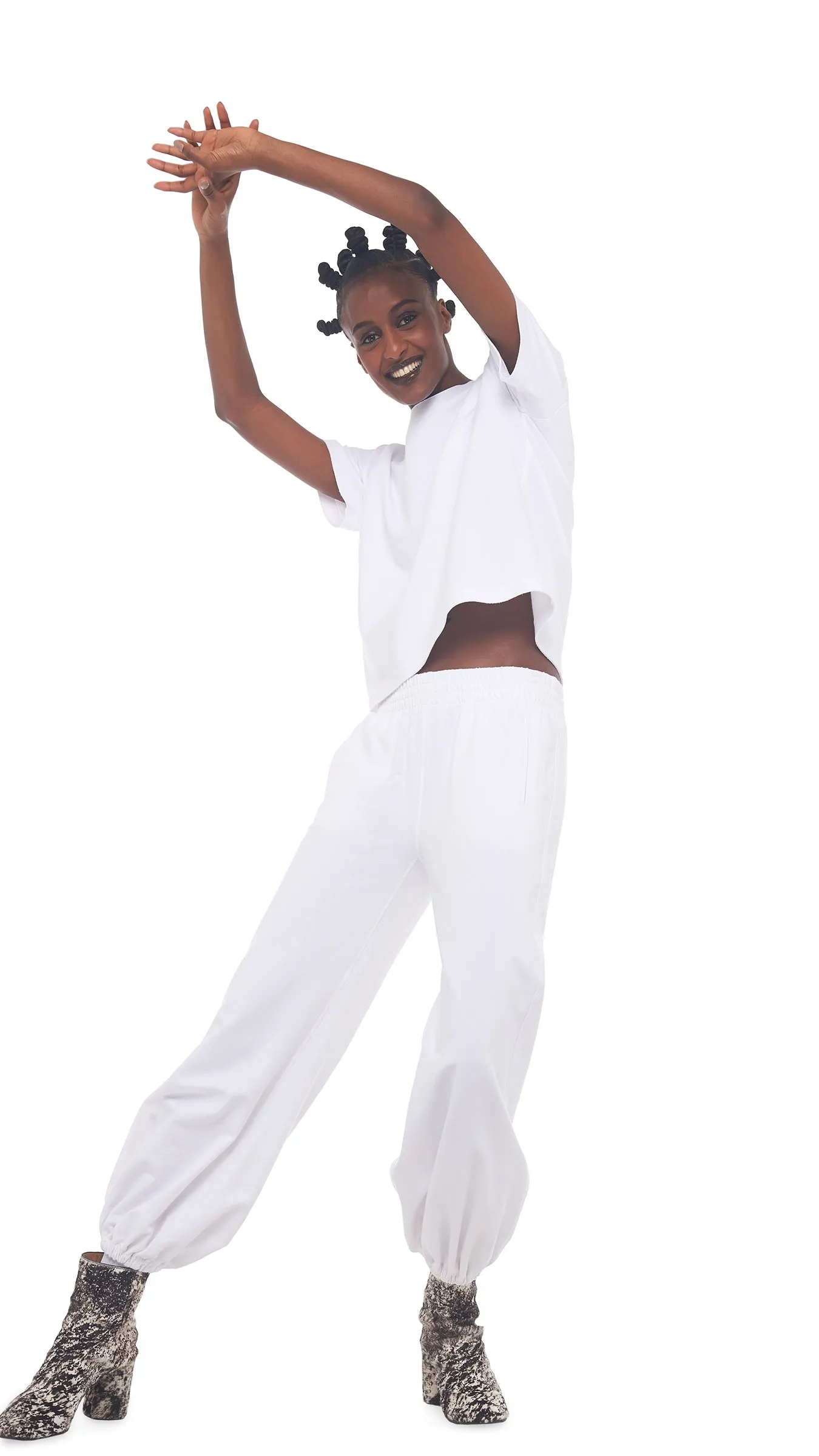 SHORT SLEEVE BOXY TOP sold by Norma Kamali product image thumbnail 4