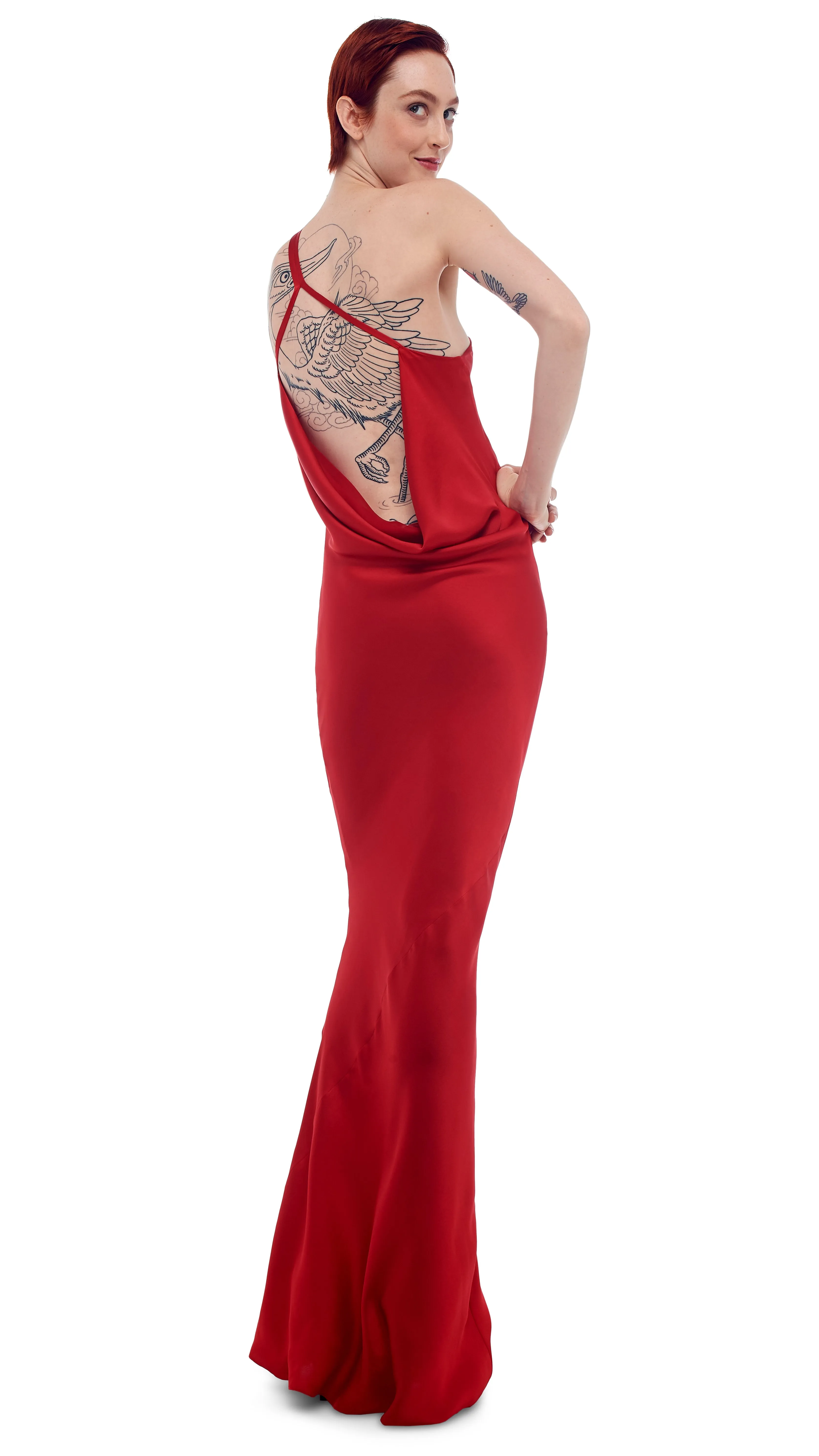 ONE SHOULDER BIAS GOWN sold by Norma Kamali product image thumbnail 4
