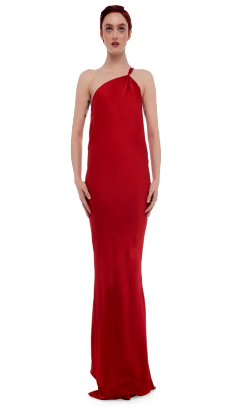 ONE SHOULDER BIAS GOWN sold by Norma Kamali