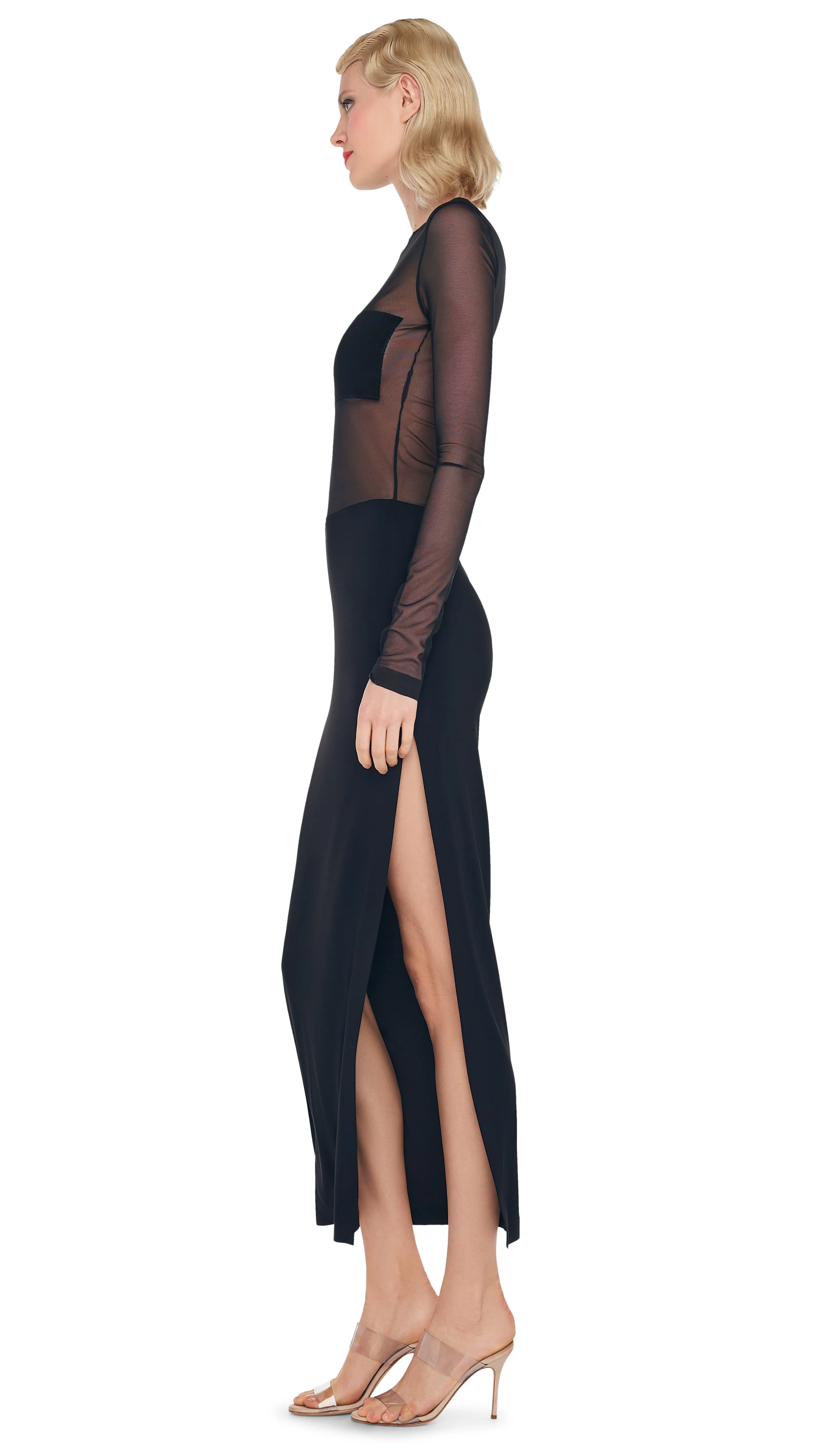 DASH DASH SIDE SLIT GOWN sold by Norma Kamali product image thumbnail 2