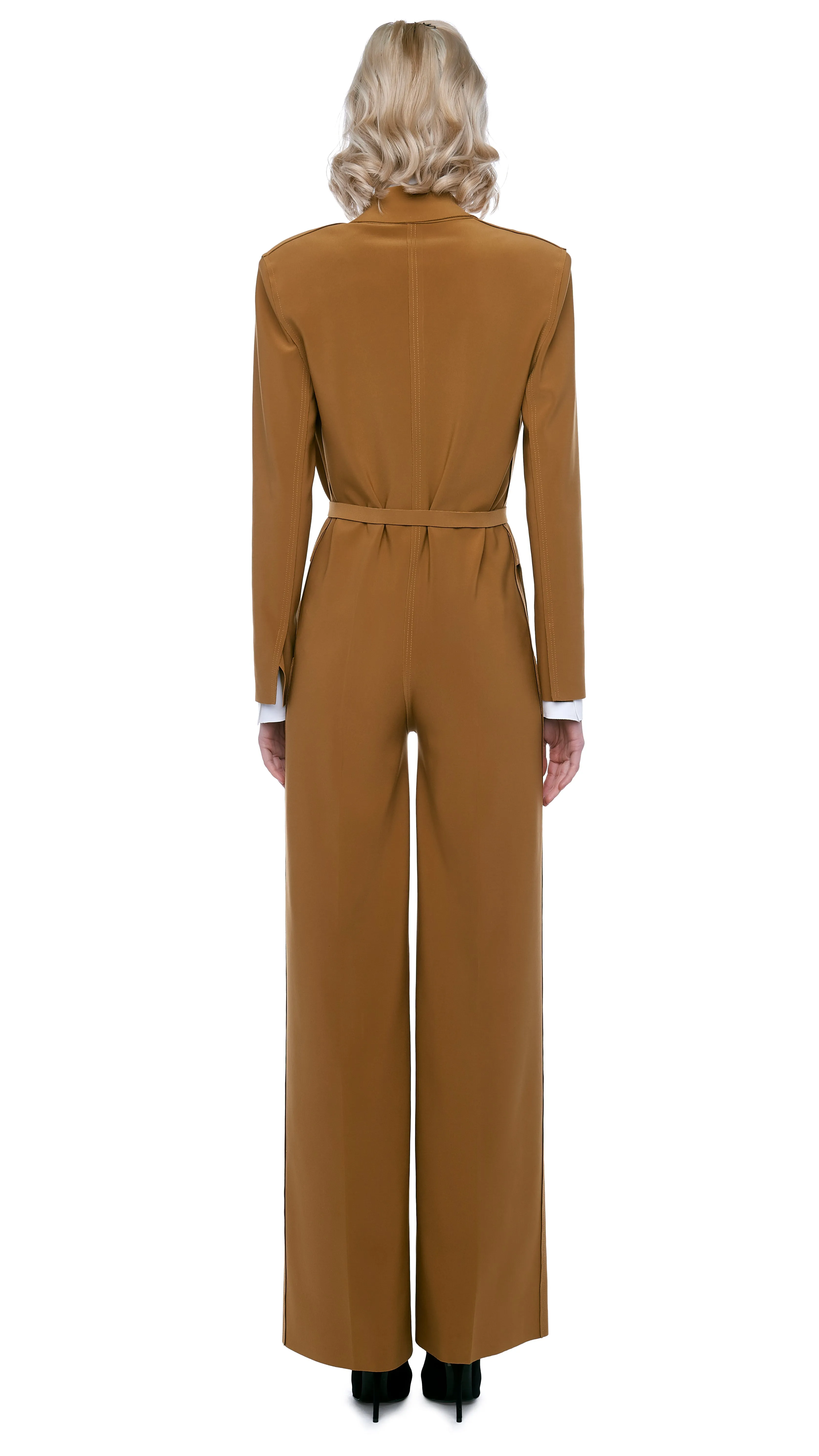 SINGLE BREASTED JUMPSUIT sold by Norma Kamali product image thumbnail 3