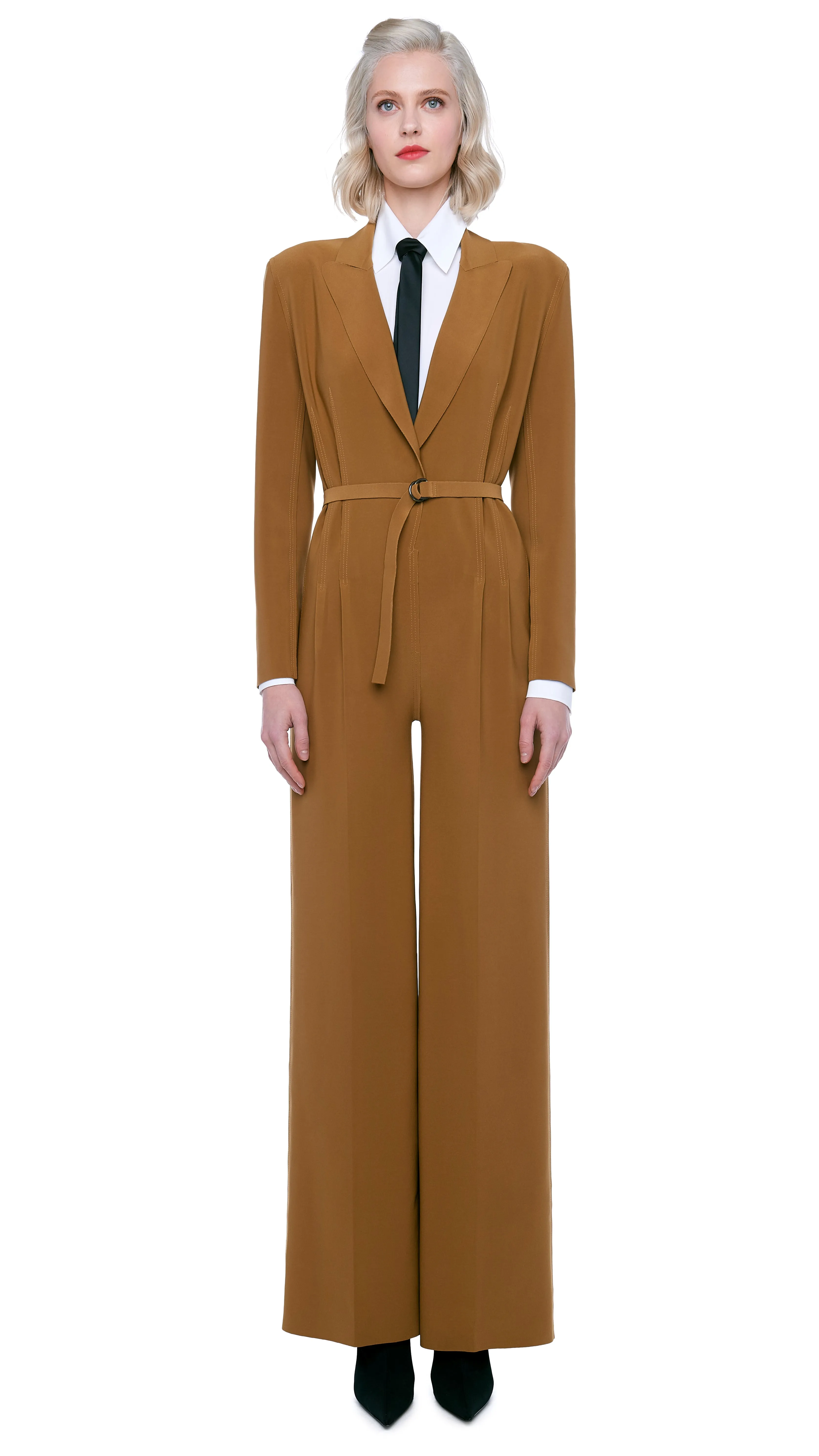 SINGLE BREASTED JUMPSUIT sold by Norma Kamali