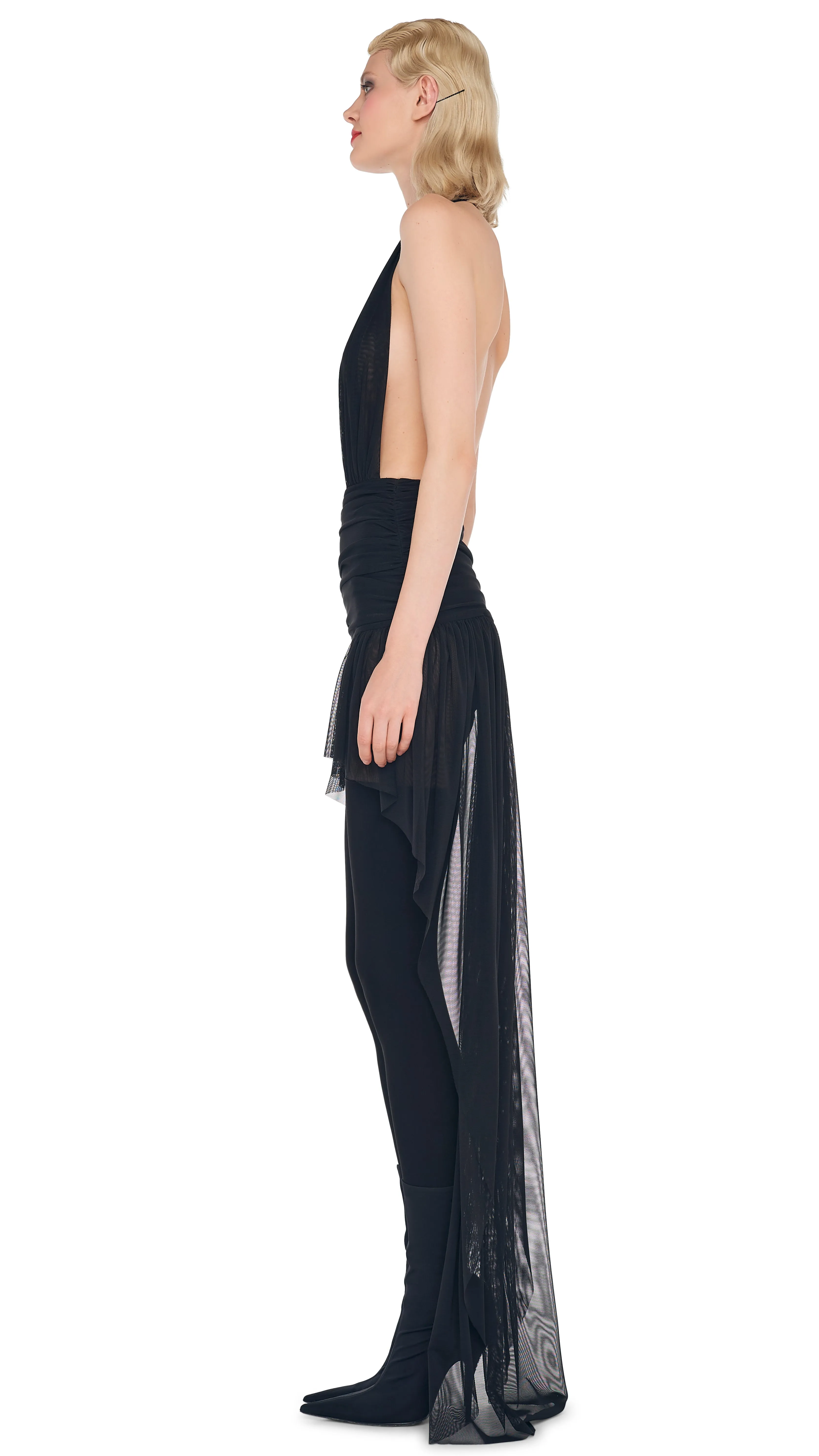 HI LOW HALTER DRESS sold by Norma Kamali product image thumbnail 2