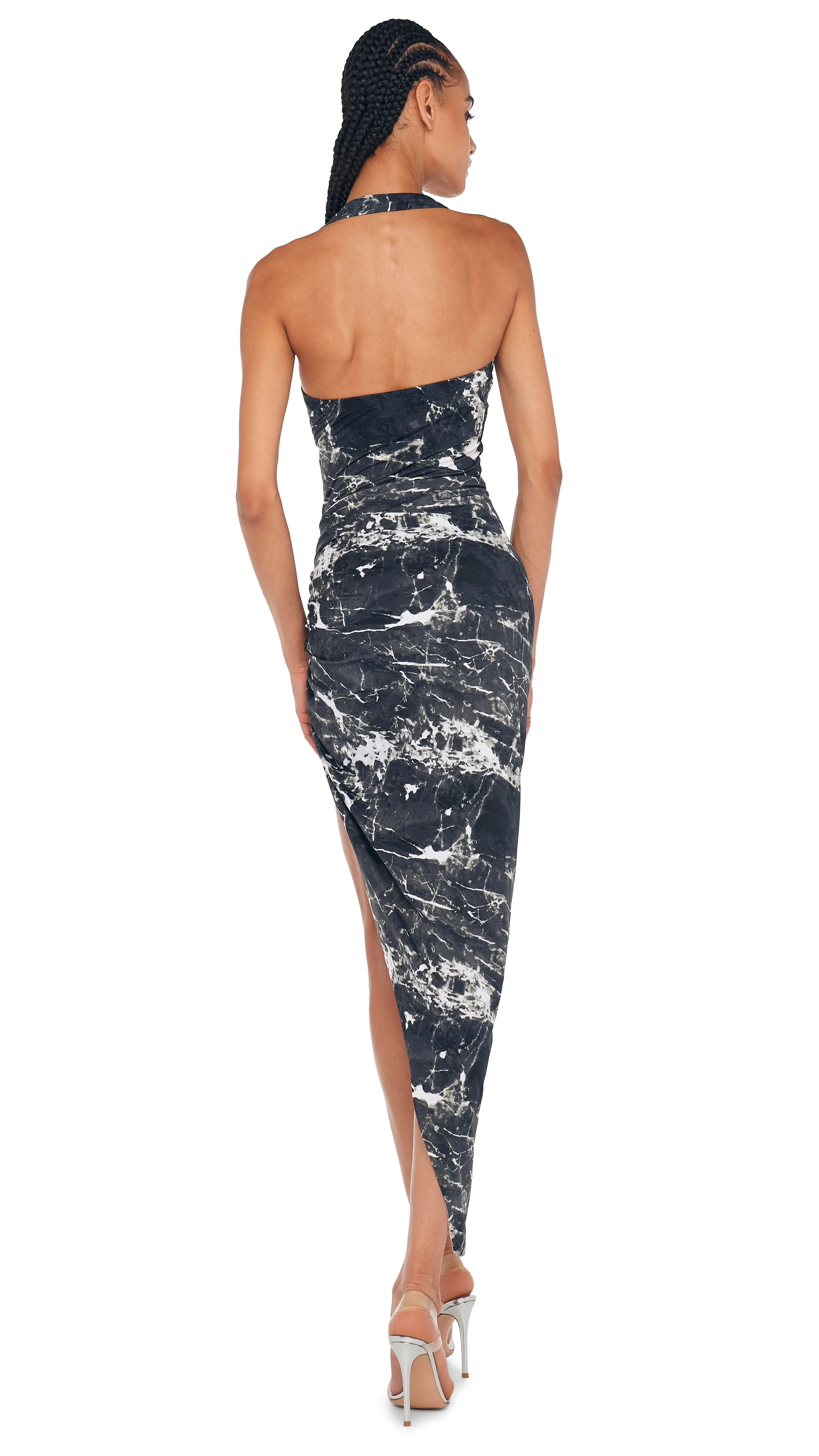 CAYLA SIDE DRAPE GOWN sold by Norma Kamali product image thumbnail 3