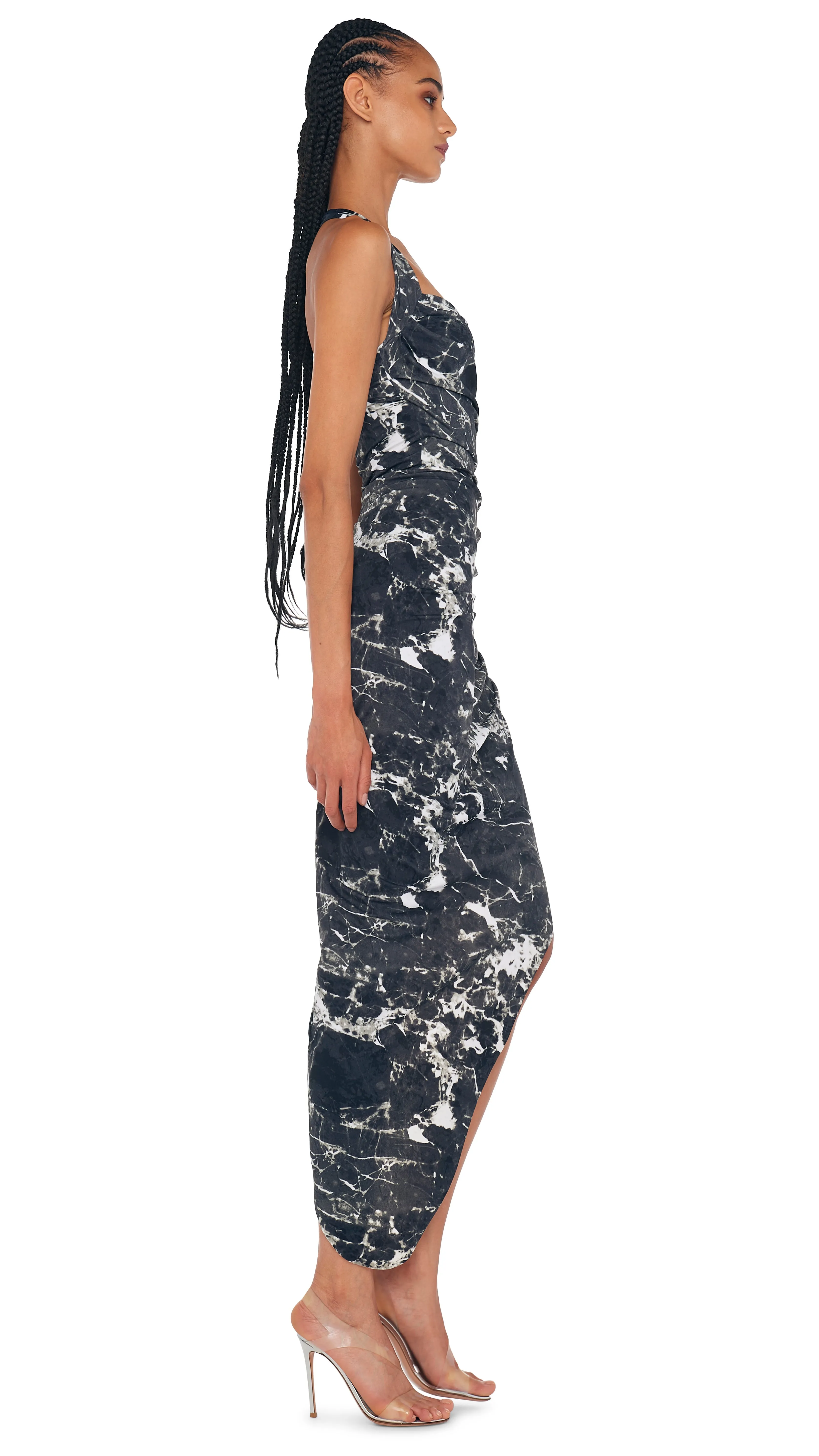 CAYLA SIDE DRAPE GOWN sold by Norma Kamali product image thumbnail 4