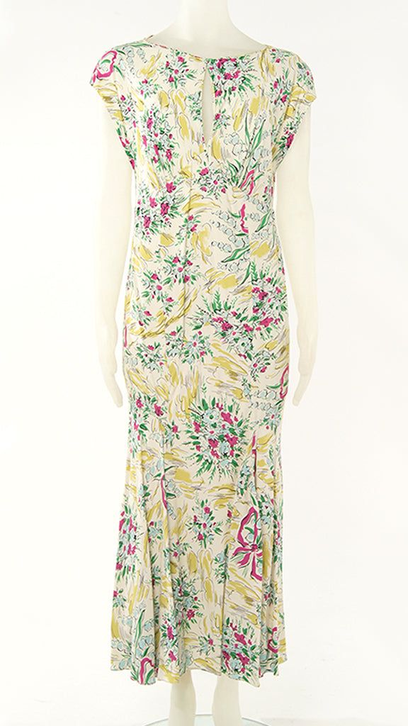LONG FLORAL DRESS sold by Norma Kamali