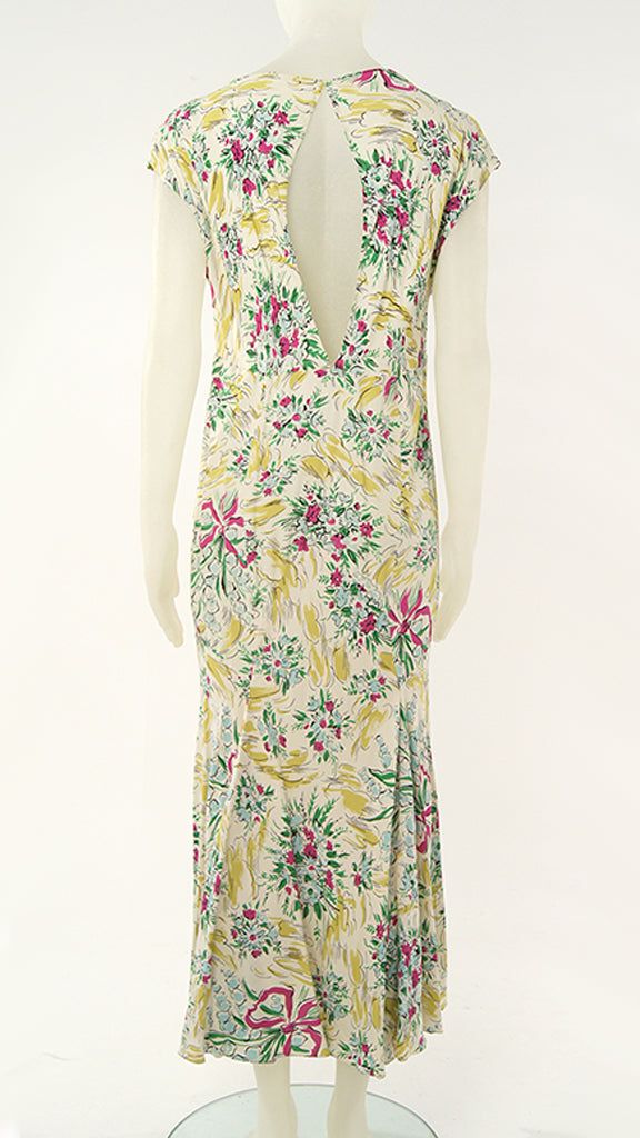 LONG FLORAL DRESS sold by Norma Kamali product image thumbnail 2