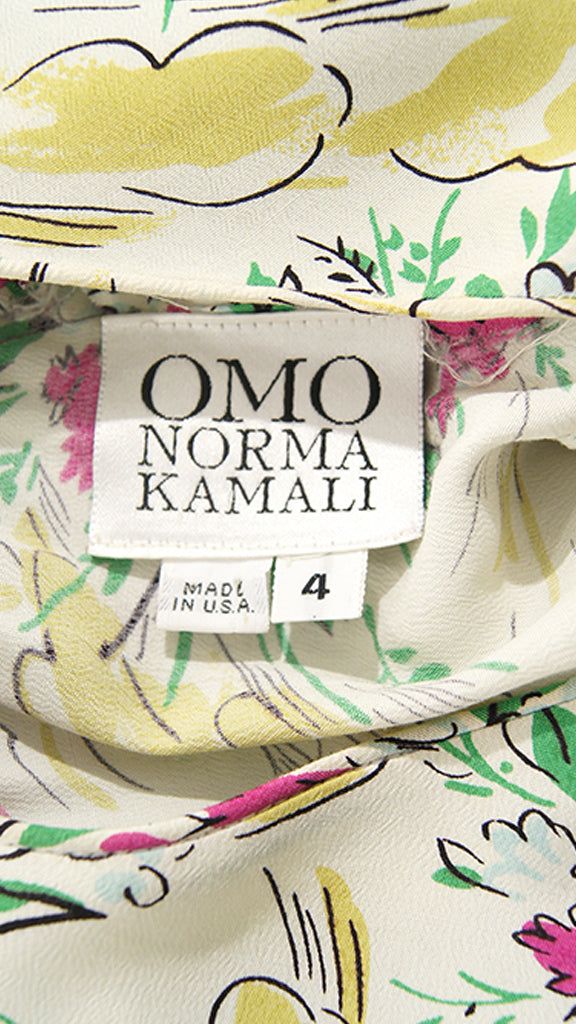 LONG FLORAL DRESS sold by Norma Kamali product image thumbnail 3