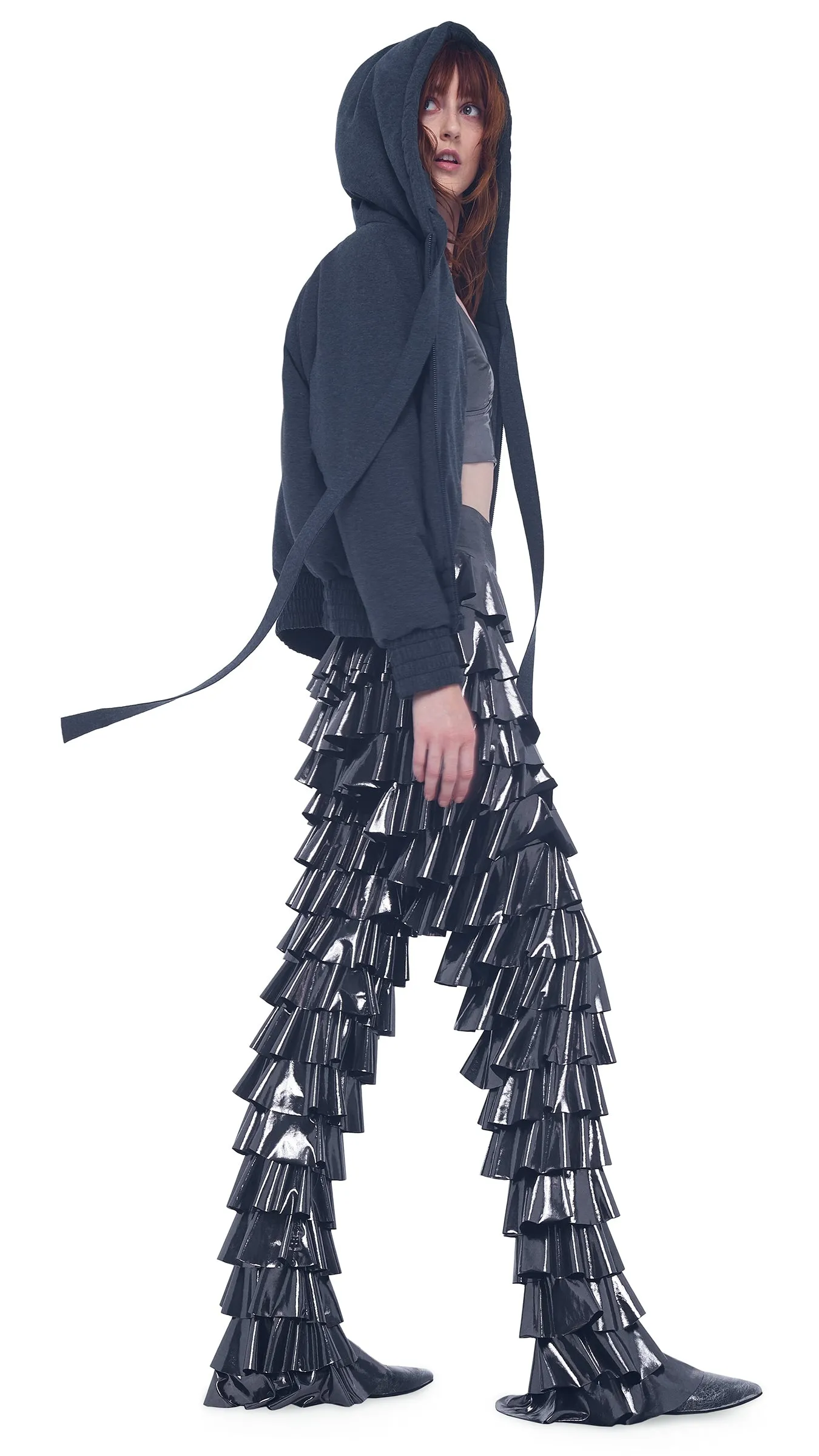 HOODED BOMBER JACKET sold by Norma Kamali product image thumbnail 4