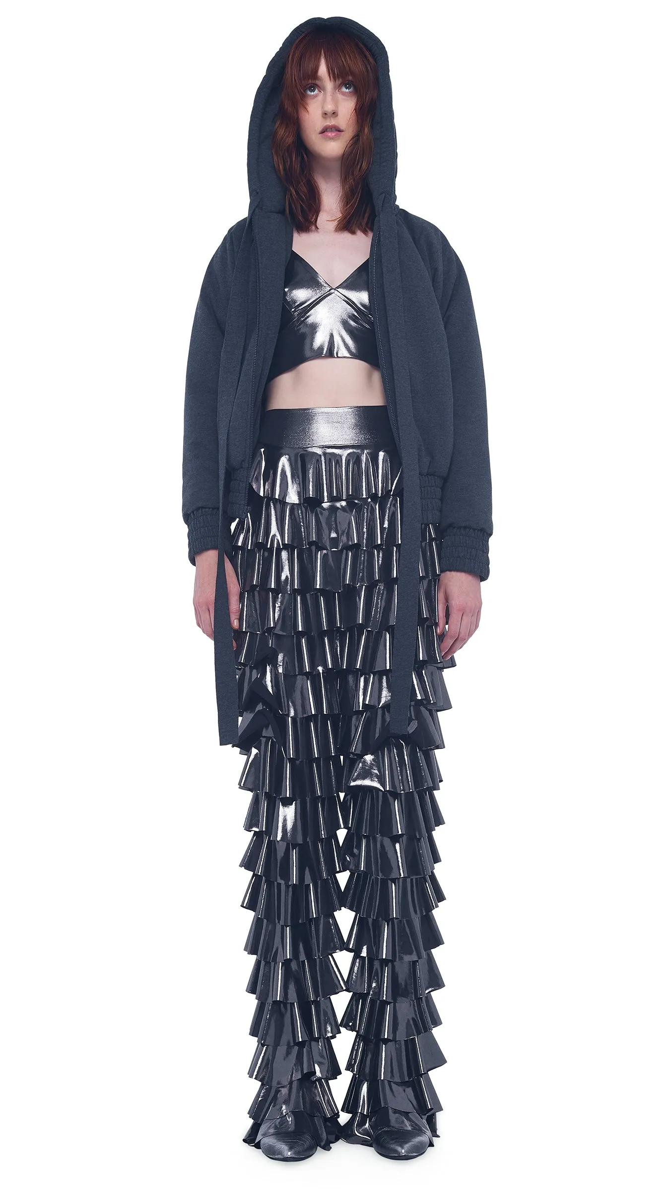 HOODED BOMBER JACKET sold by Norma Kamali