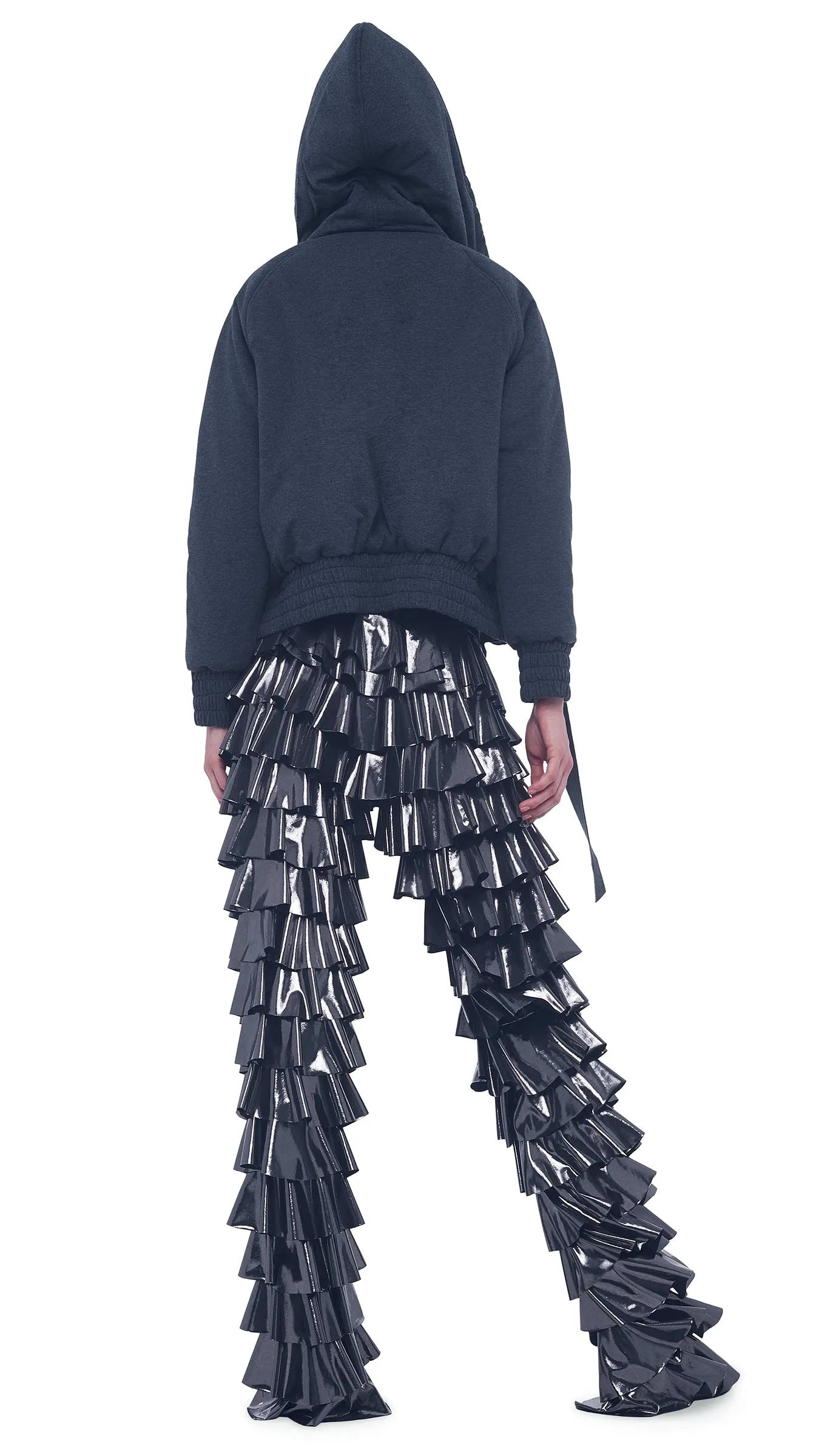 HOODED BOMBER JACKET sold by Norma Kamali product image thumbnail 3