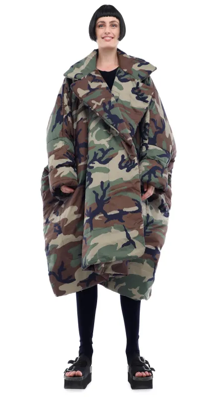 BLANKET SLEEPING BAG COAT sold by Norma Kamali