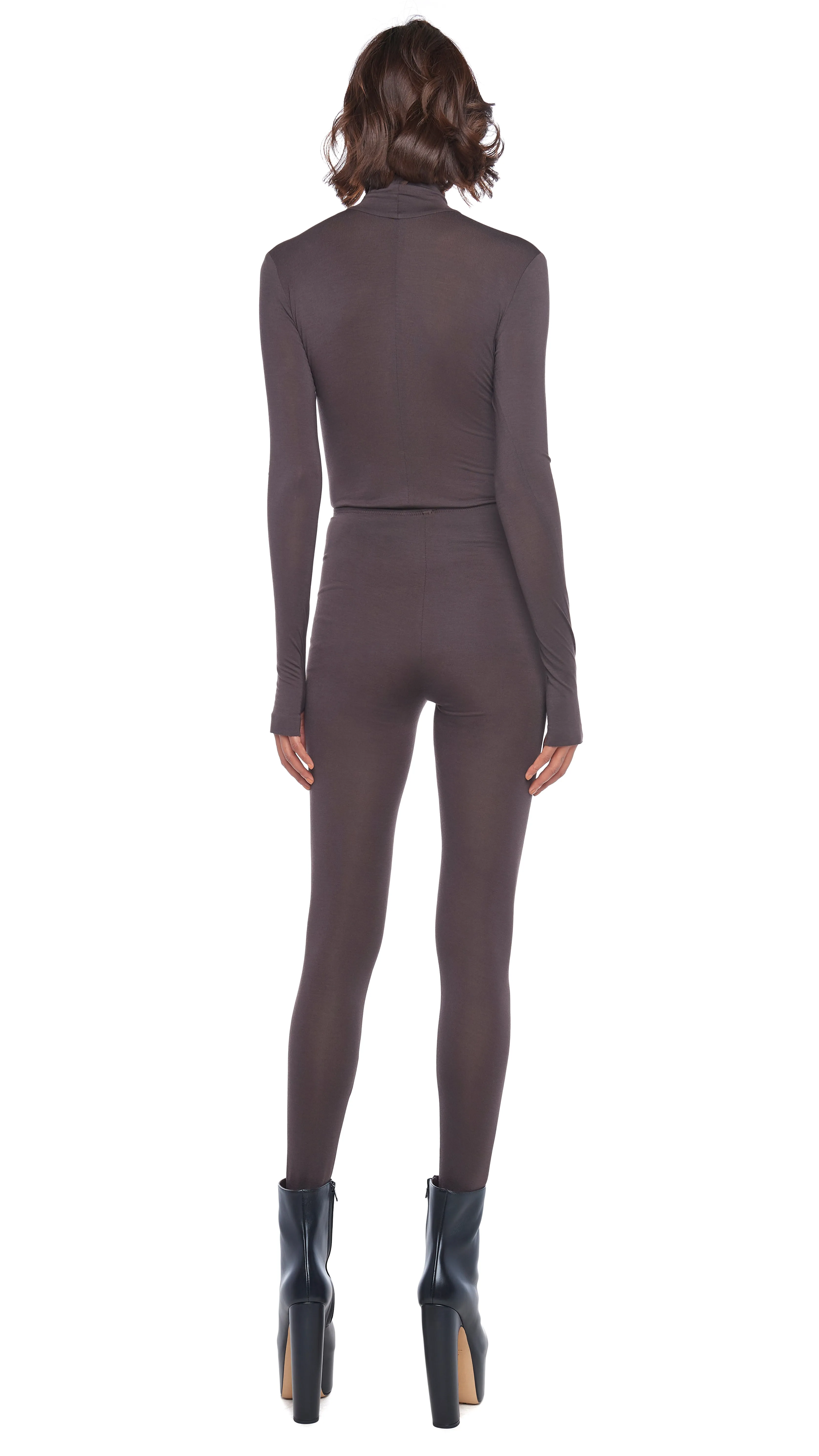 SLIM FIT LONG SLEEVE TURTLE TOP sold by Norma Kamali product image thumbnail 3