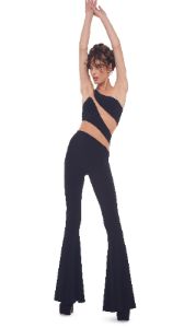 SNAKE MESH FISHTAIL JUMPSUIT sold by Norma Kamali