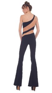 SNAKE MESH FISHTAIL JUMPSUIT sold by Norma Kamali