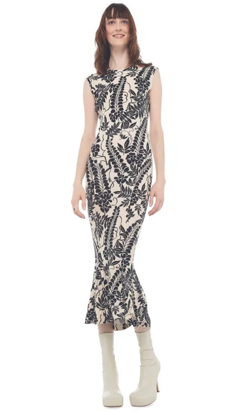 FISHTAIL DRESS TO MIDCALF made by Norma Kamali