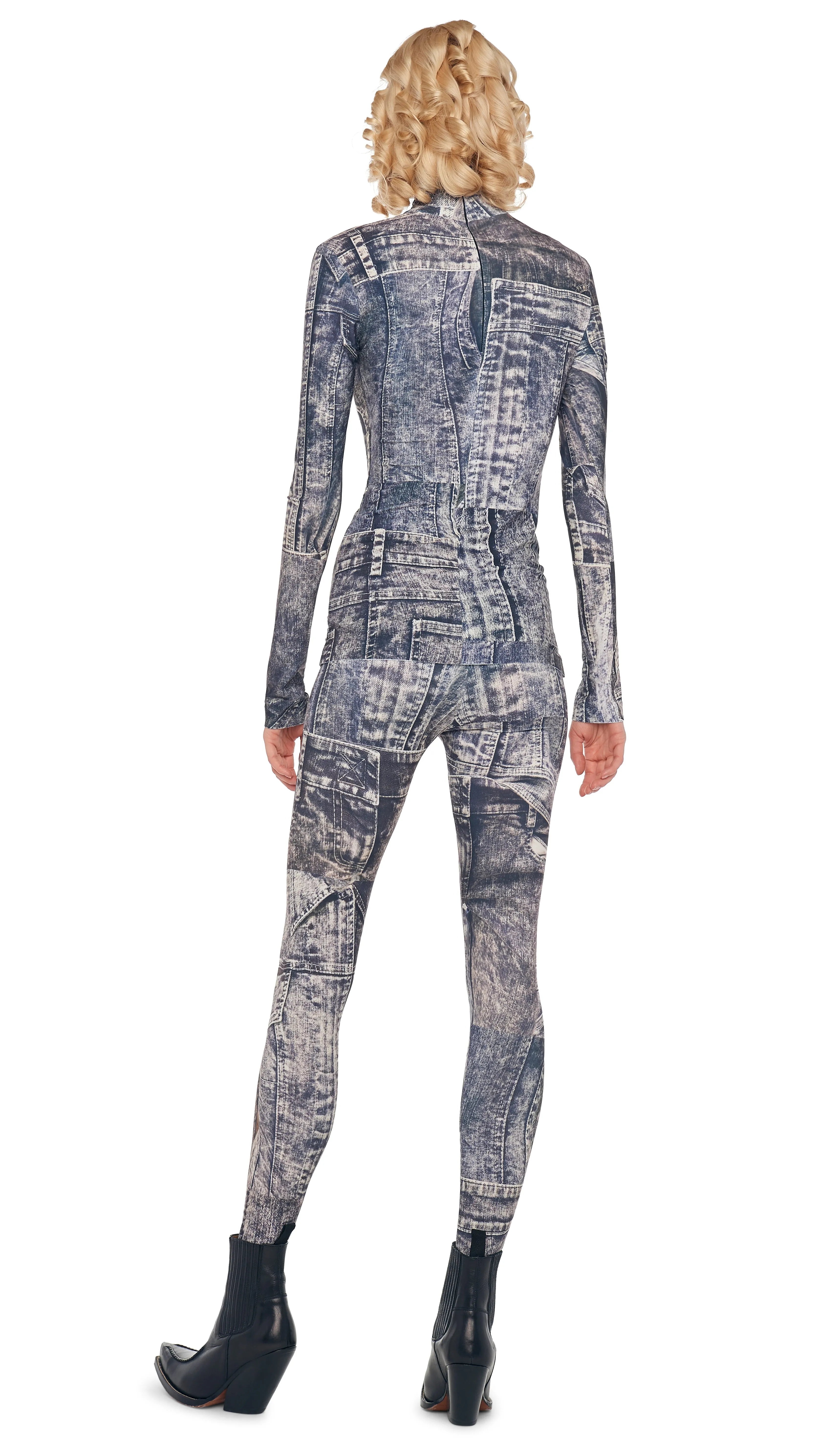 SLIM FIT LONG SLEEVE TURTLE TOP sold by Norma Kamali product image thumbnail 3