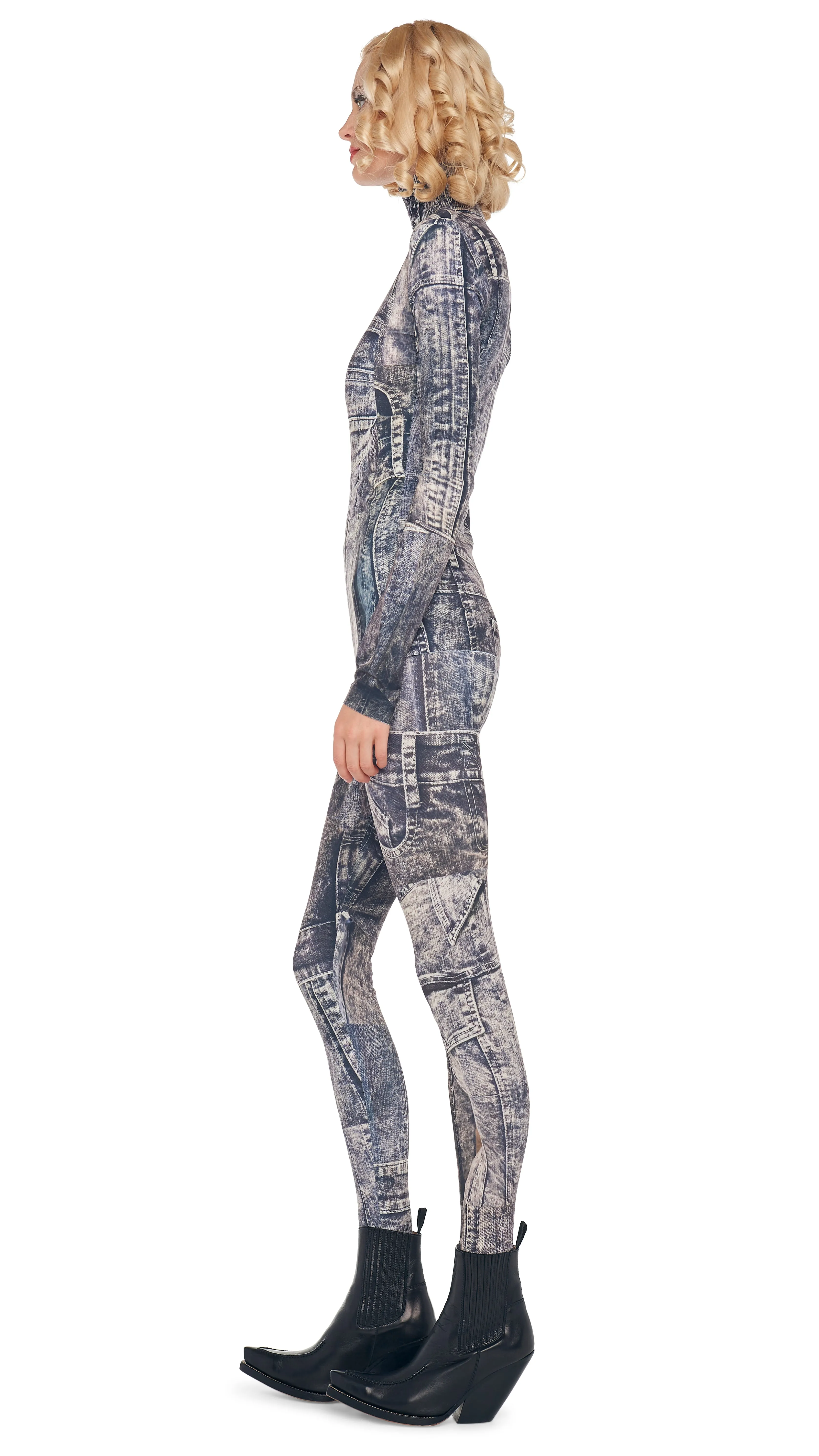 SLIM FIT LONG SLEEVE TURTLE TOP sold by Norma Kamali product image thumbnail 2