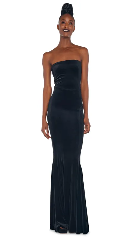 STRAPLESS FISHTAIL GOWN sold by Norma Kamali