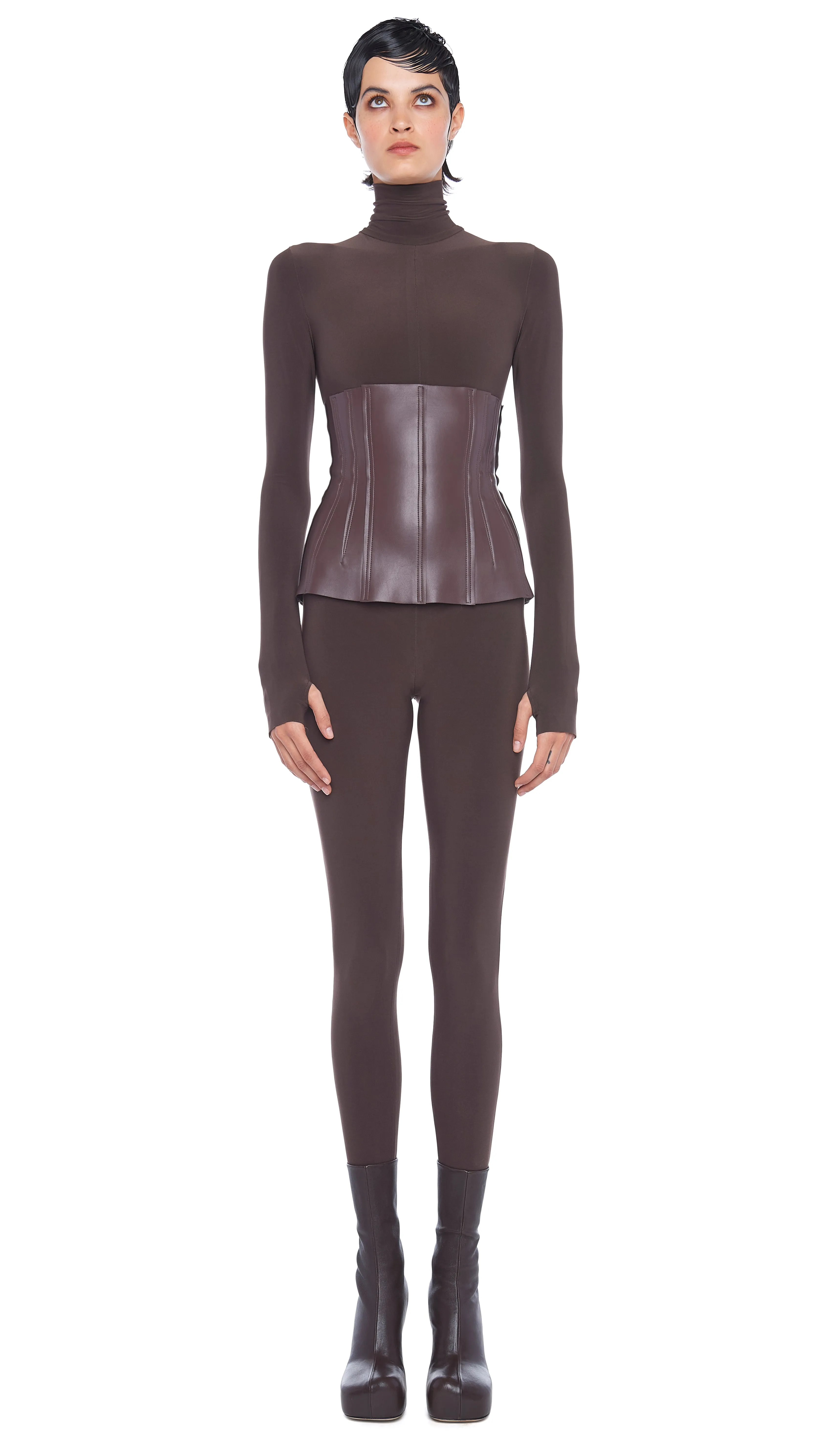 TURTLE CATSUIT W/ FOOTSIE sold by Norma Kamali