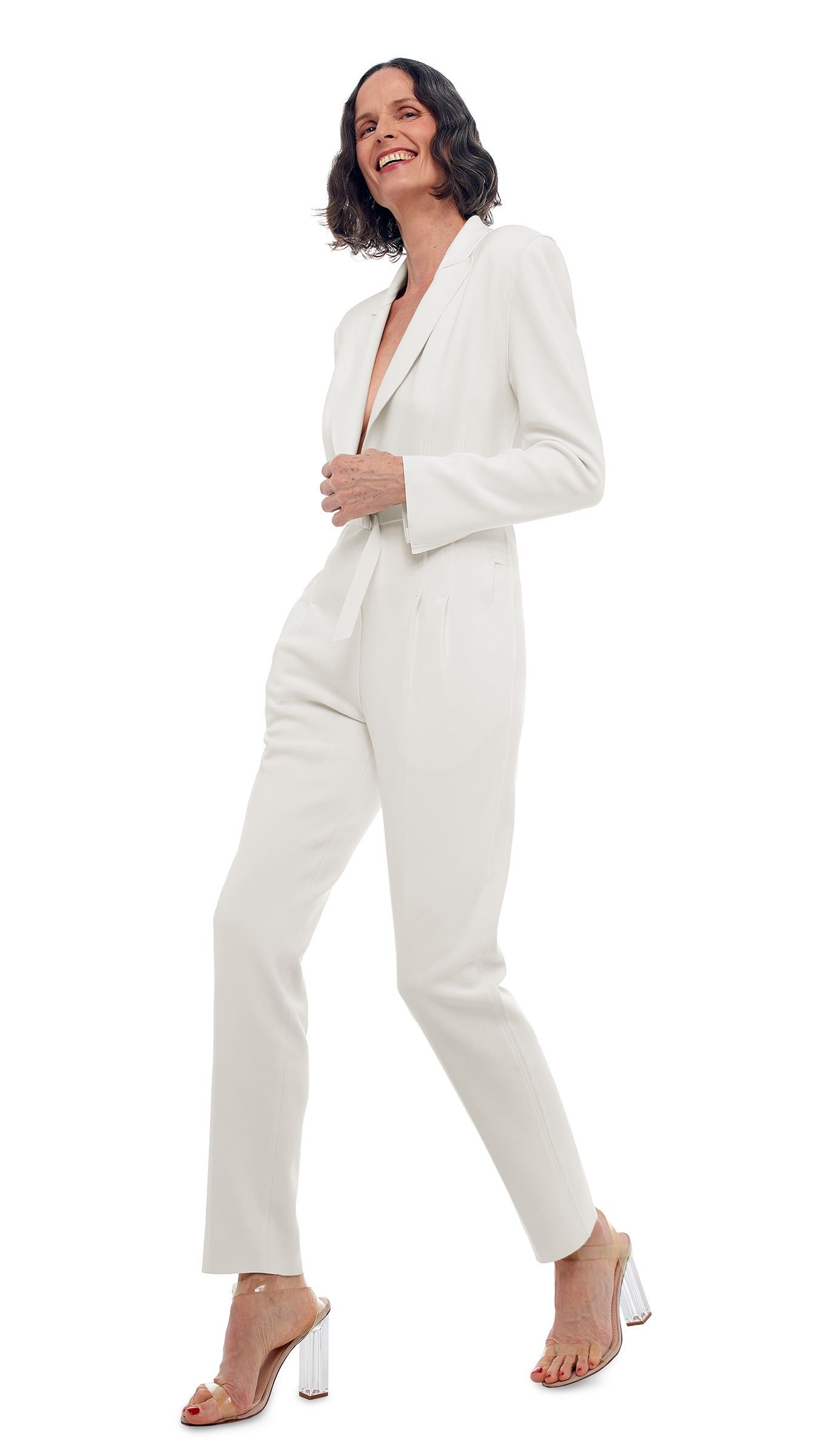 SINGLE BREASTED JUMPSUIT sold by Norma Kamali product image thumbnail 5