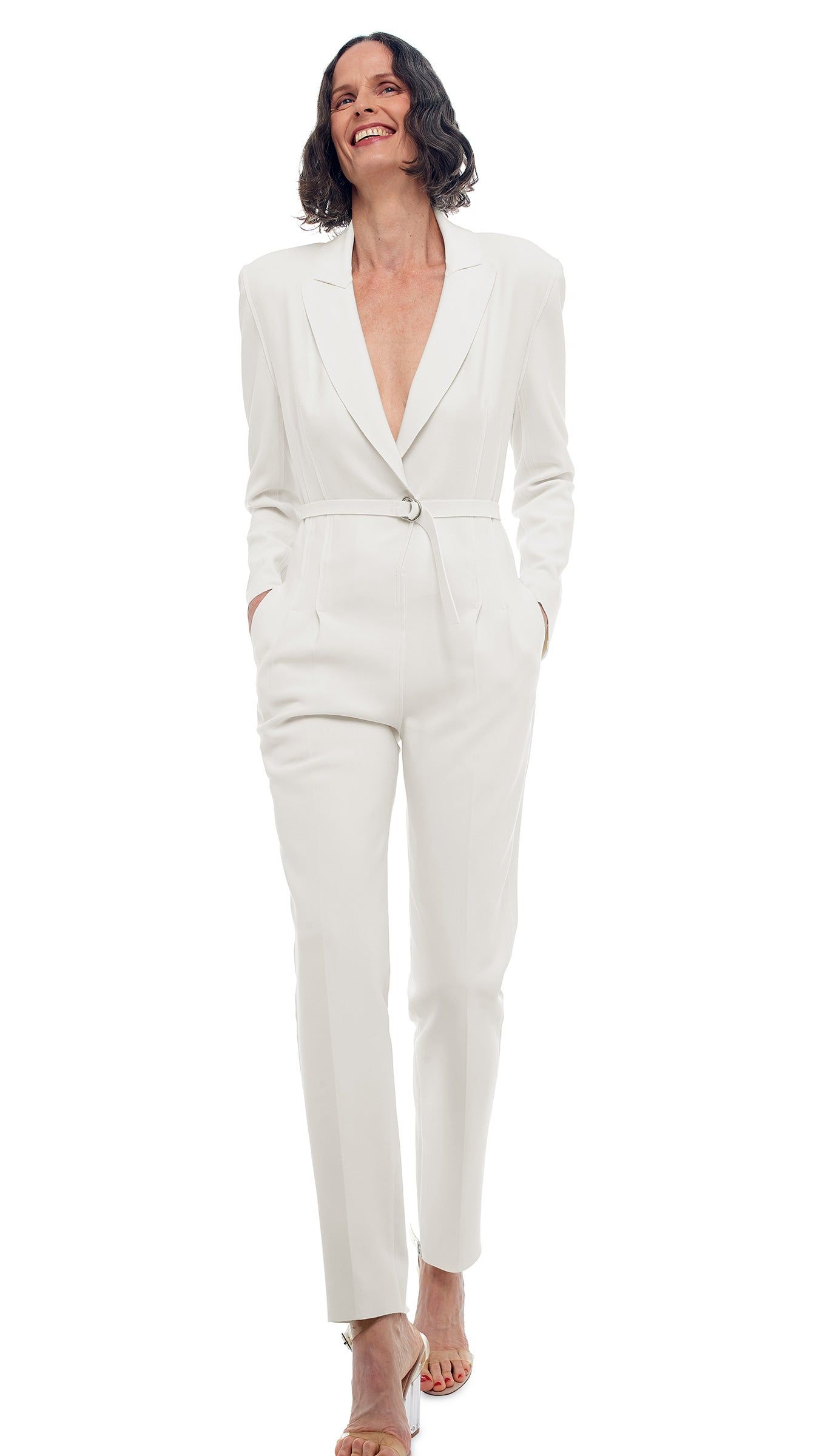 SINGLE BREASTED JUMPSUIT sold by Norma Kamali product image thumbnail 9