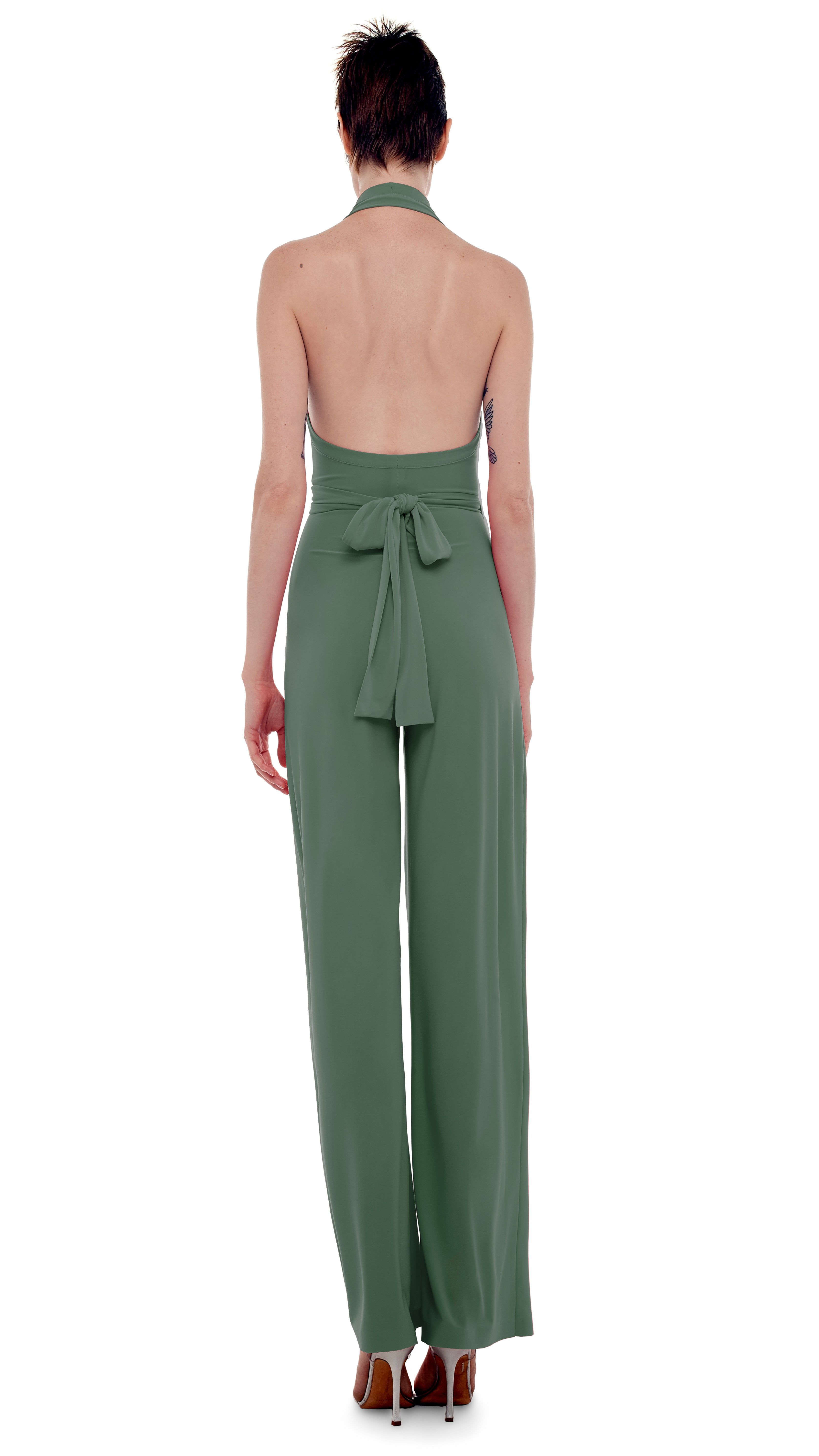HALTER WRAP JUMPSUIT sold by Norma Kamali product image thumbnail 3