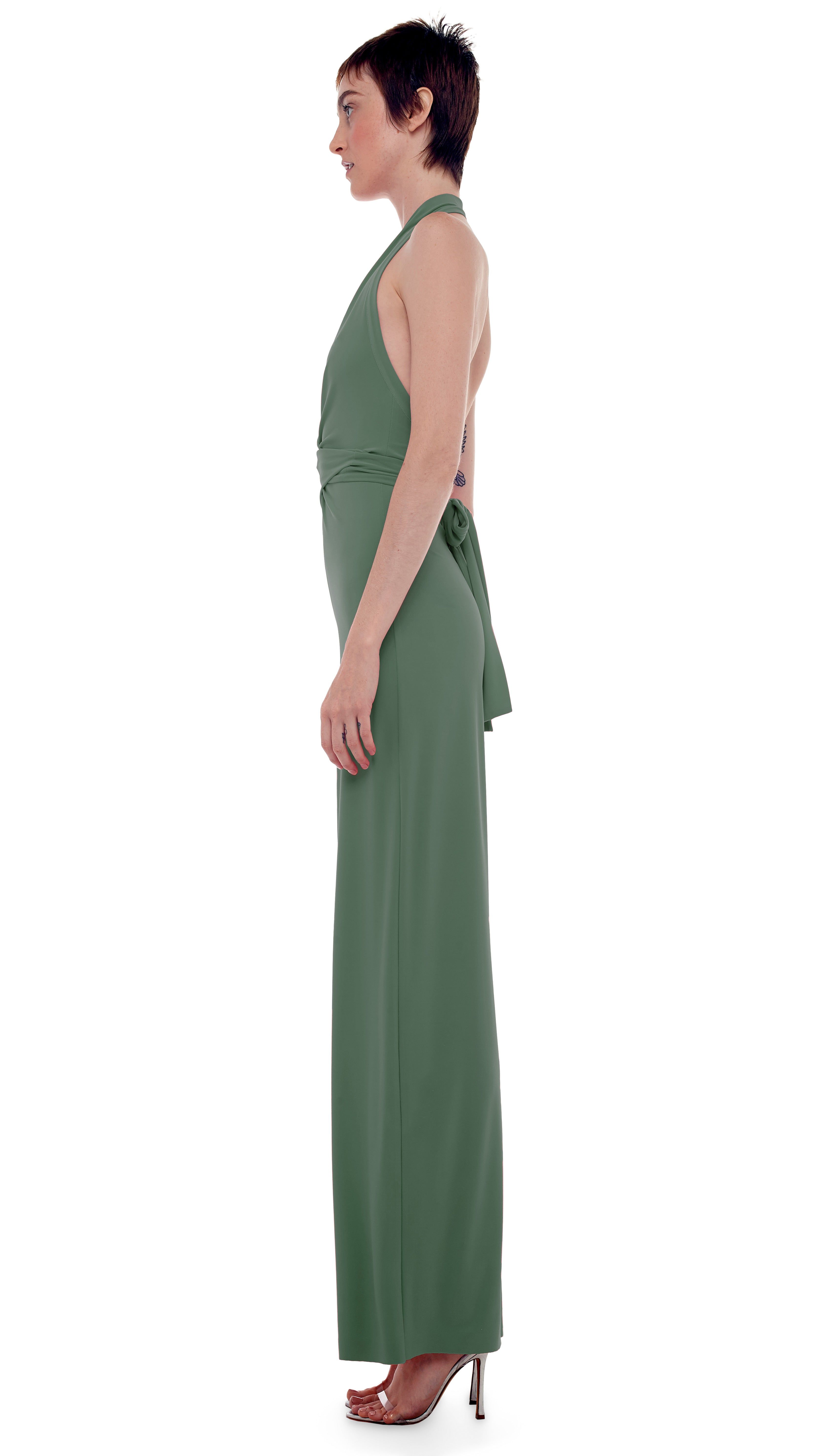 HALTER WRAP JUMPSUIT sold by Norma Kamali product image thumbnail 2