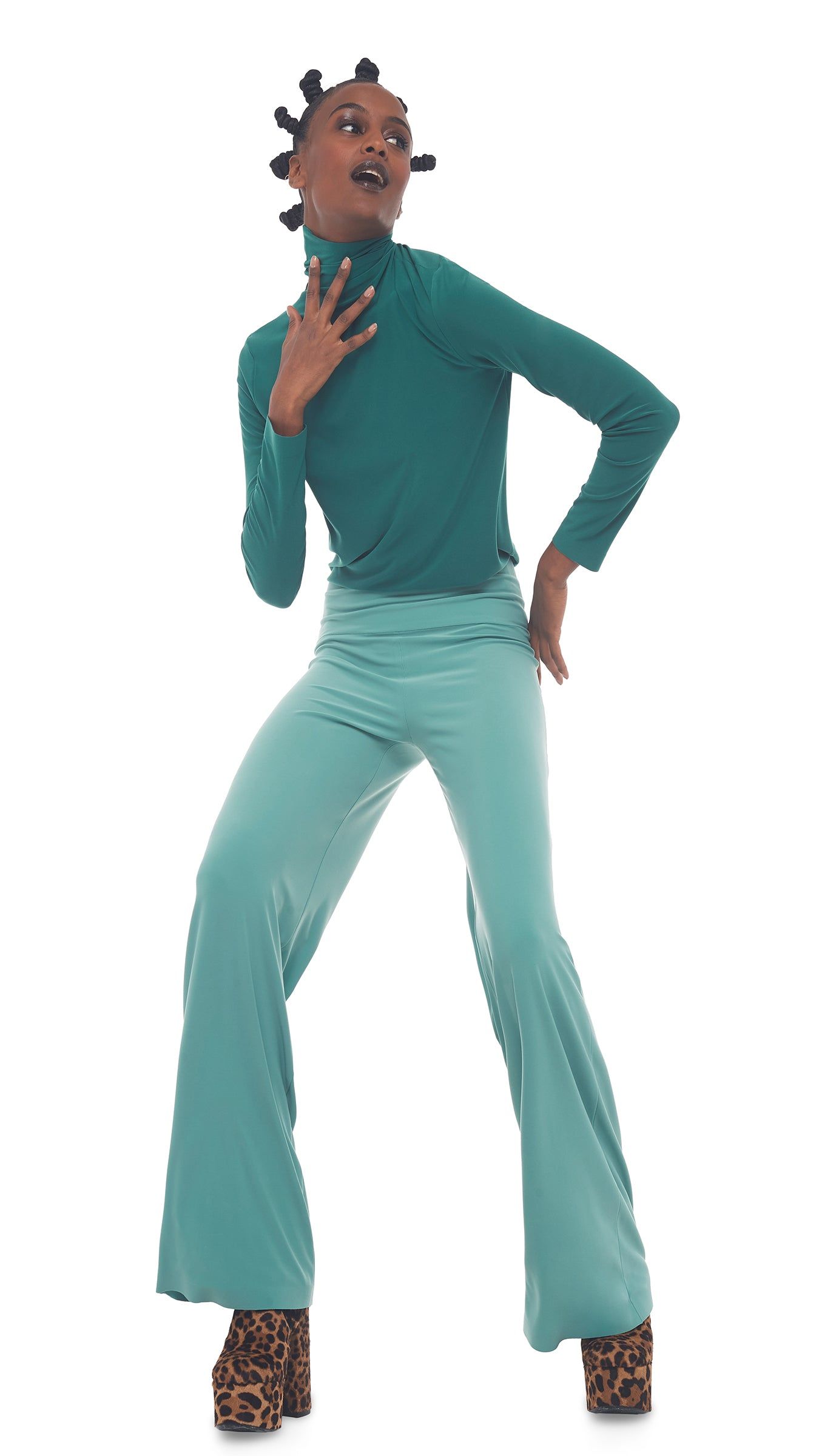 STRAIGHT LEG PANT sold by Norma Kamali product image thumbnail 4