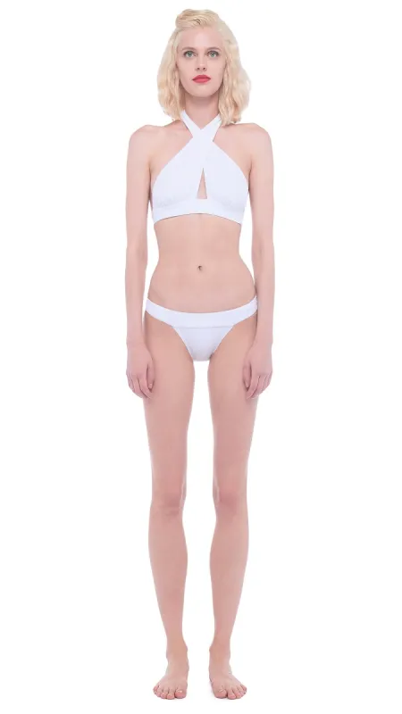 CROSS HALTER TOP made by Norma Kamali