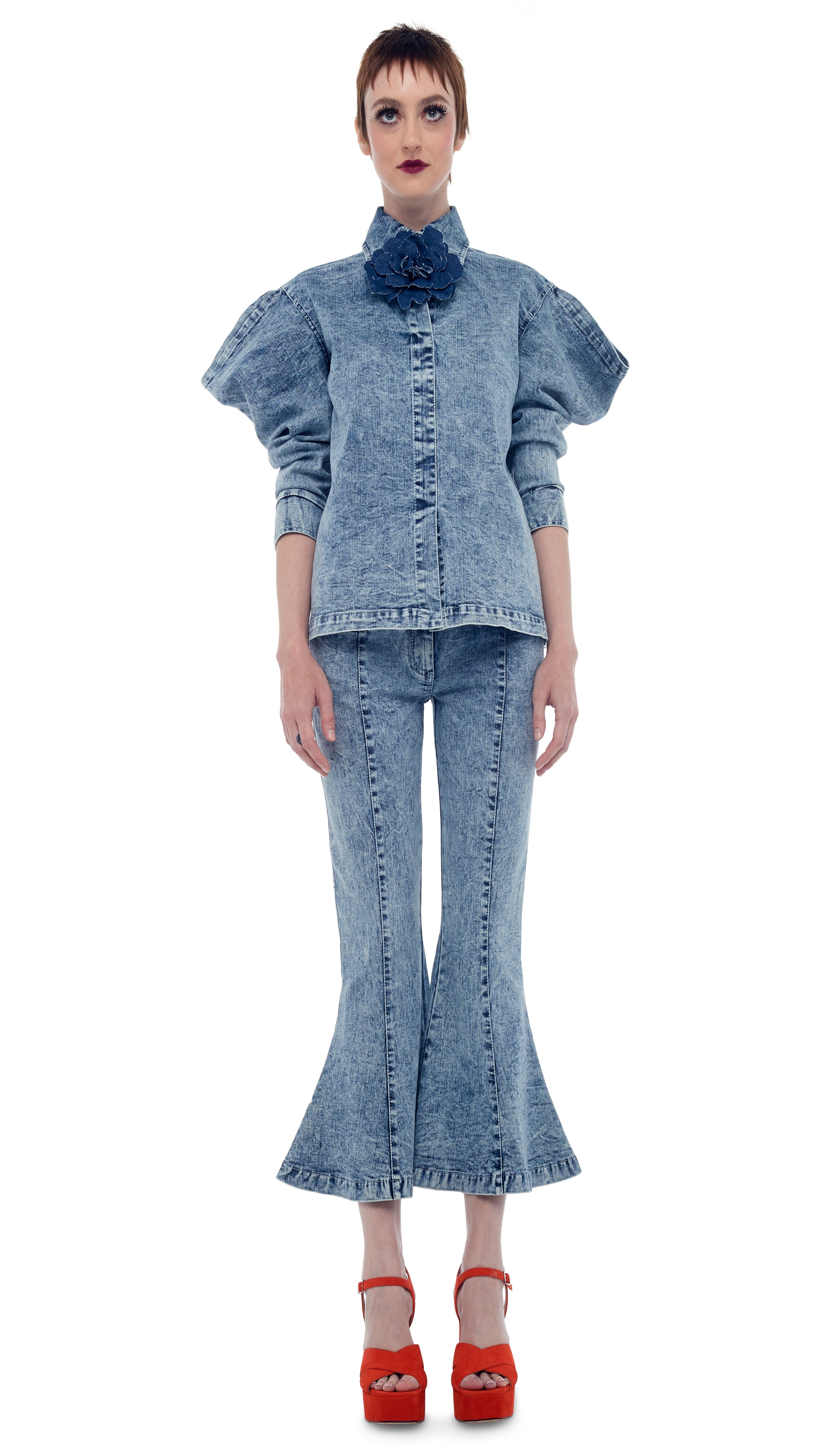 WING SLEEVE NK SHIRT sold by Norma Kamali