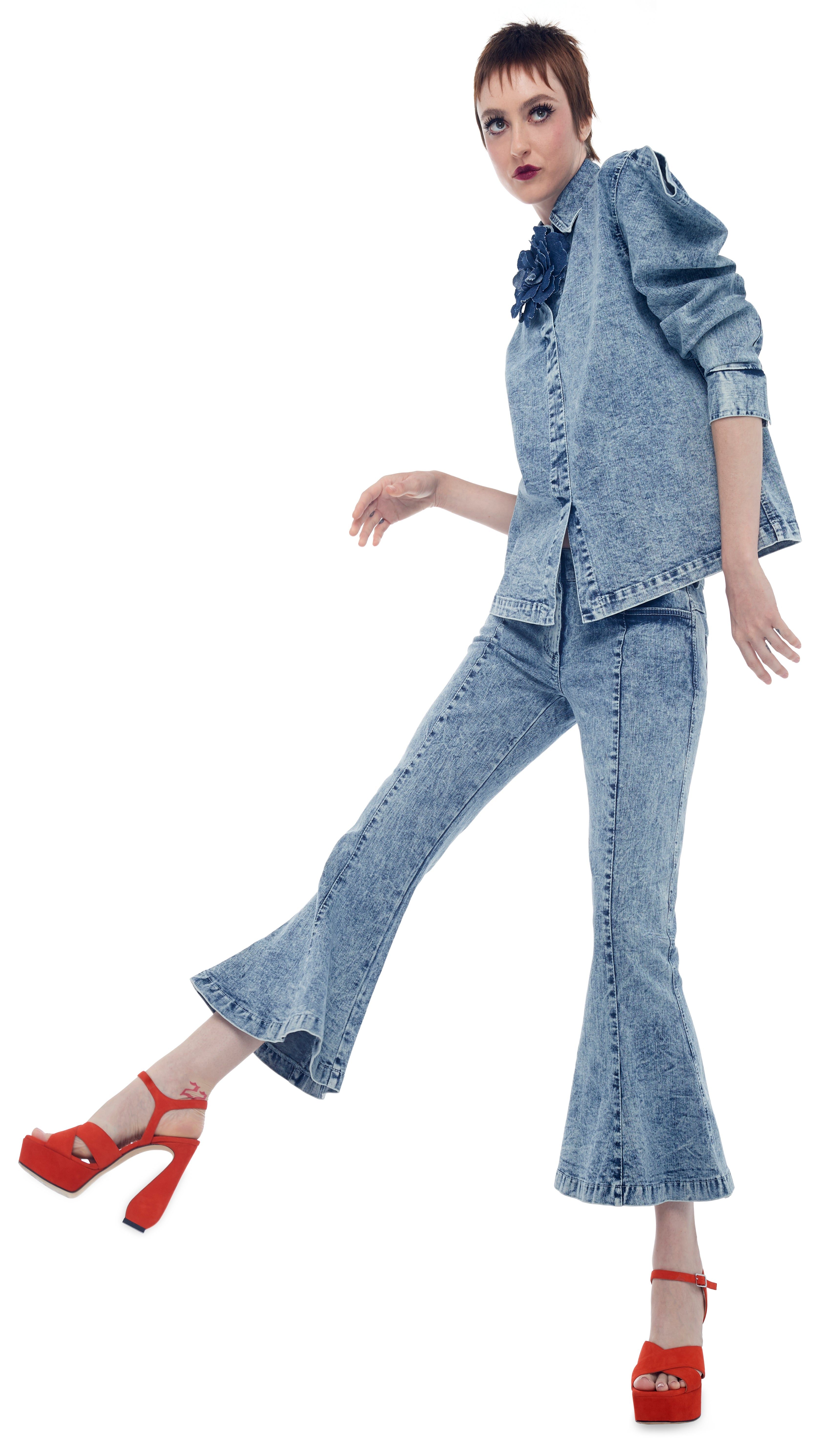 WING SLEEVE NK SHIRT sold by Norma Kamali product image thumbnail 5