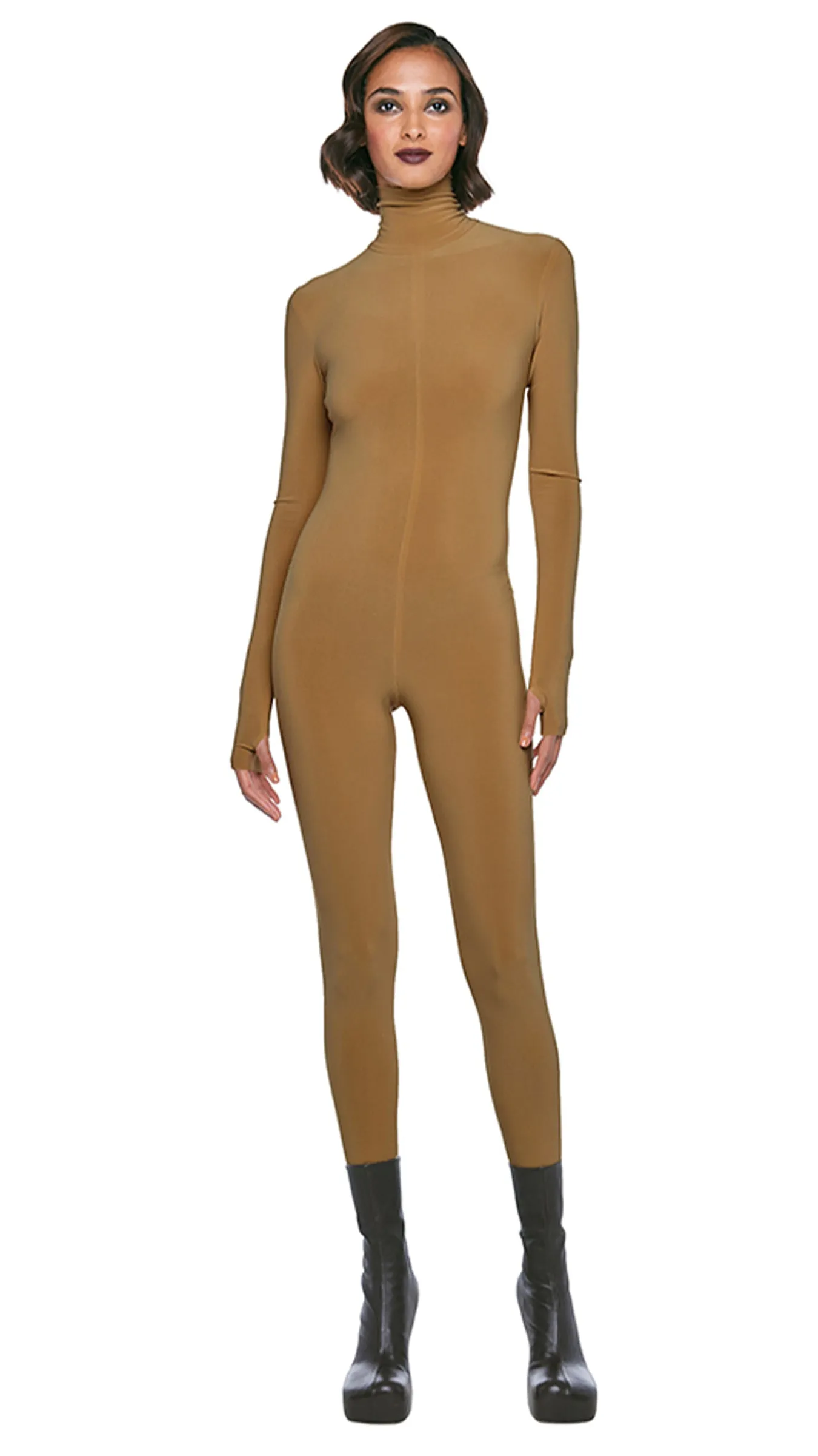 TURTLE CATSUIT W/ FOOTSIE sold by Norma Kamali