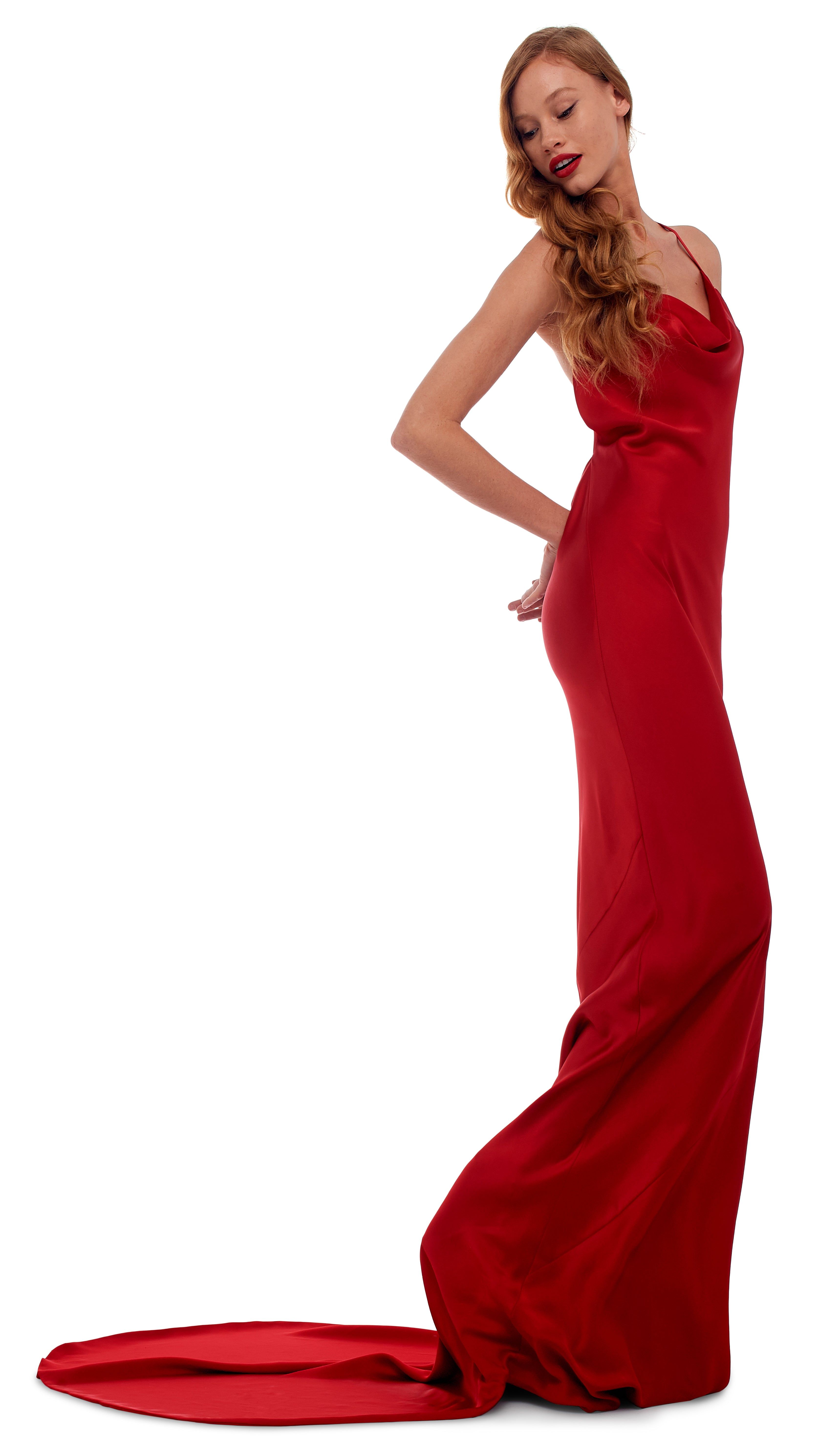 CROSS BACK BIAS GOWN sold by Norma Kamali product image thumbnail 4