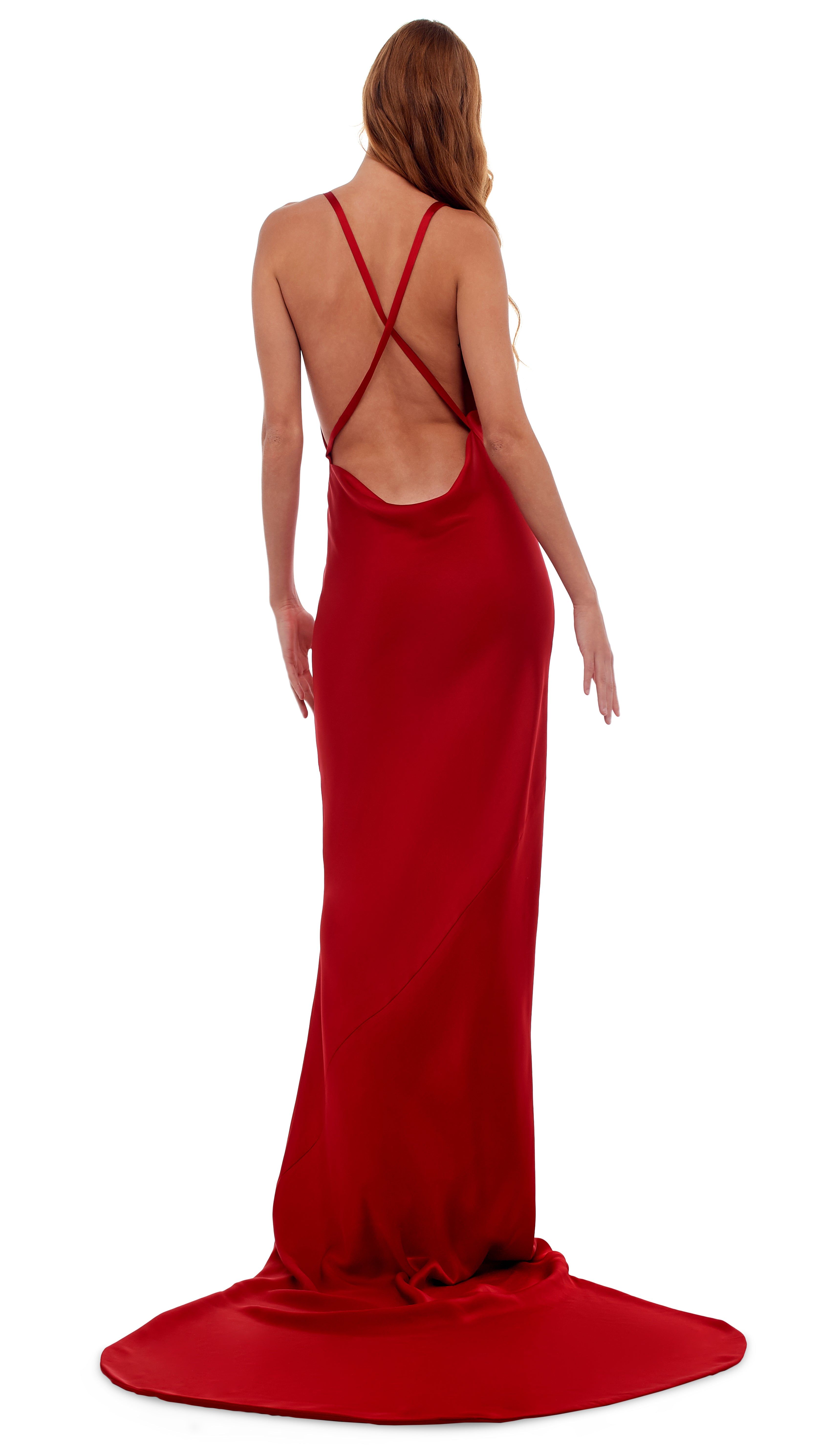 CROSS BACK BIAS GOWN sold by Norma Kamali product image thumbnail 3