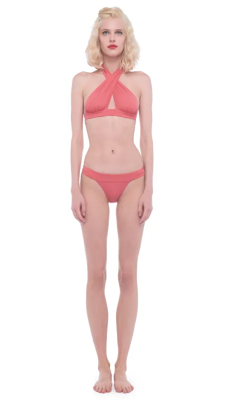 CROSS HALTER TOP made by Norma Kamali