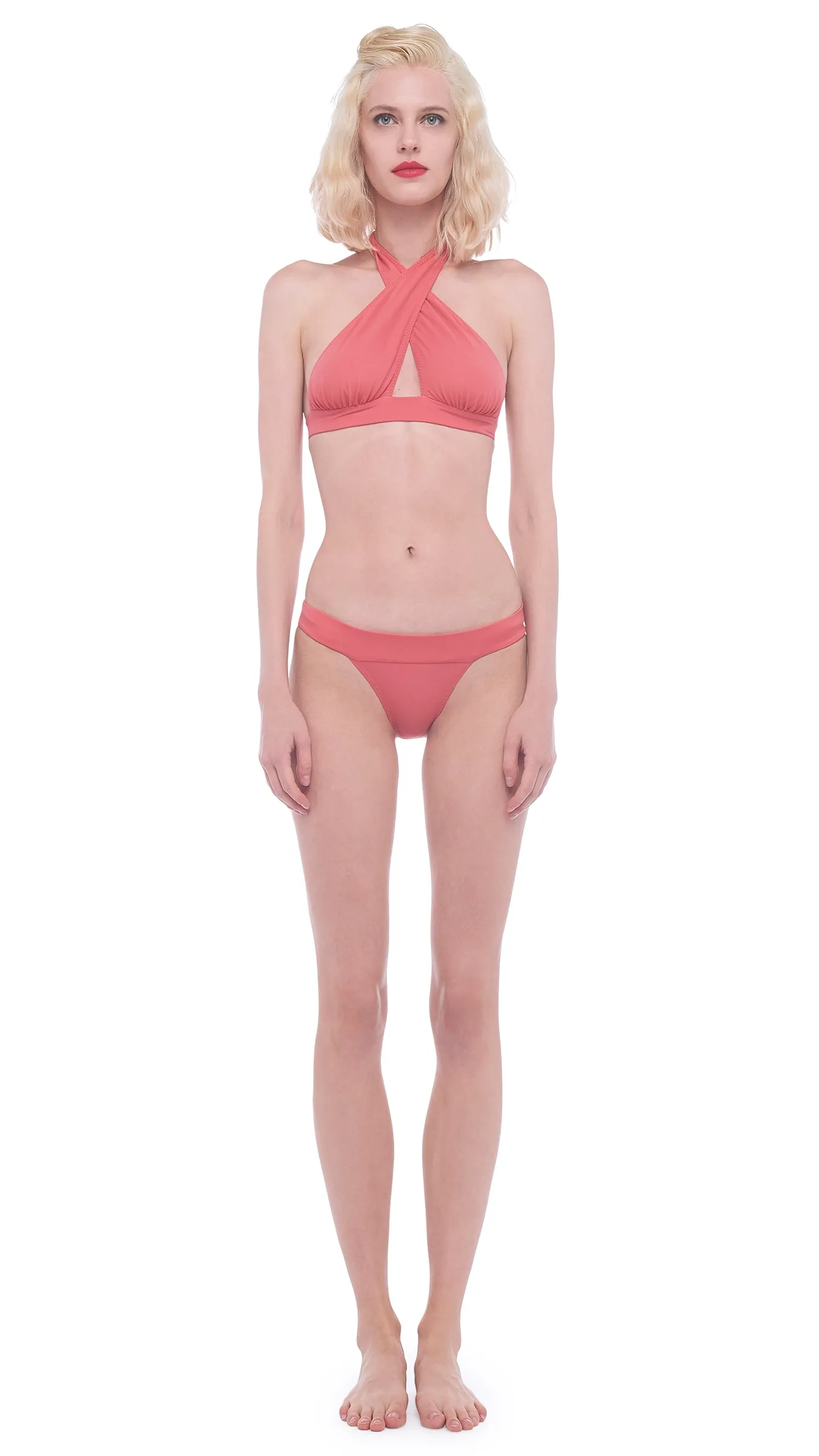 CROSS HALTER TOP sold by Norma Kamali