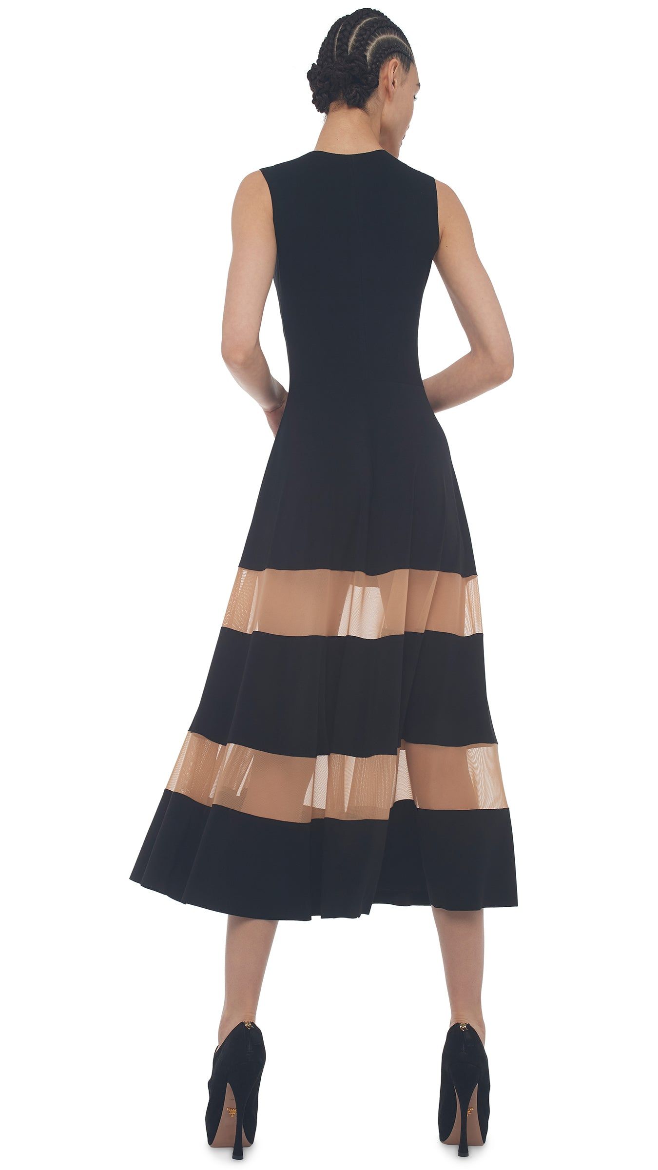 SPLICED FLARED DRESS sold by Norma Kamali product image thumbnail 3